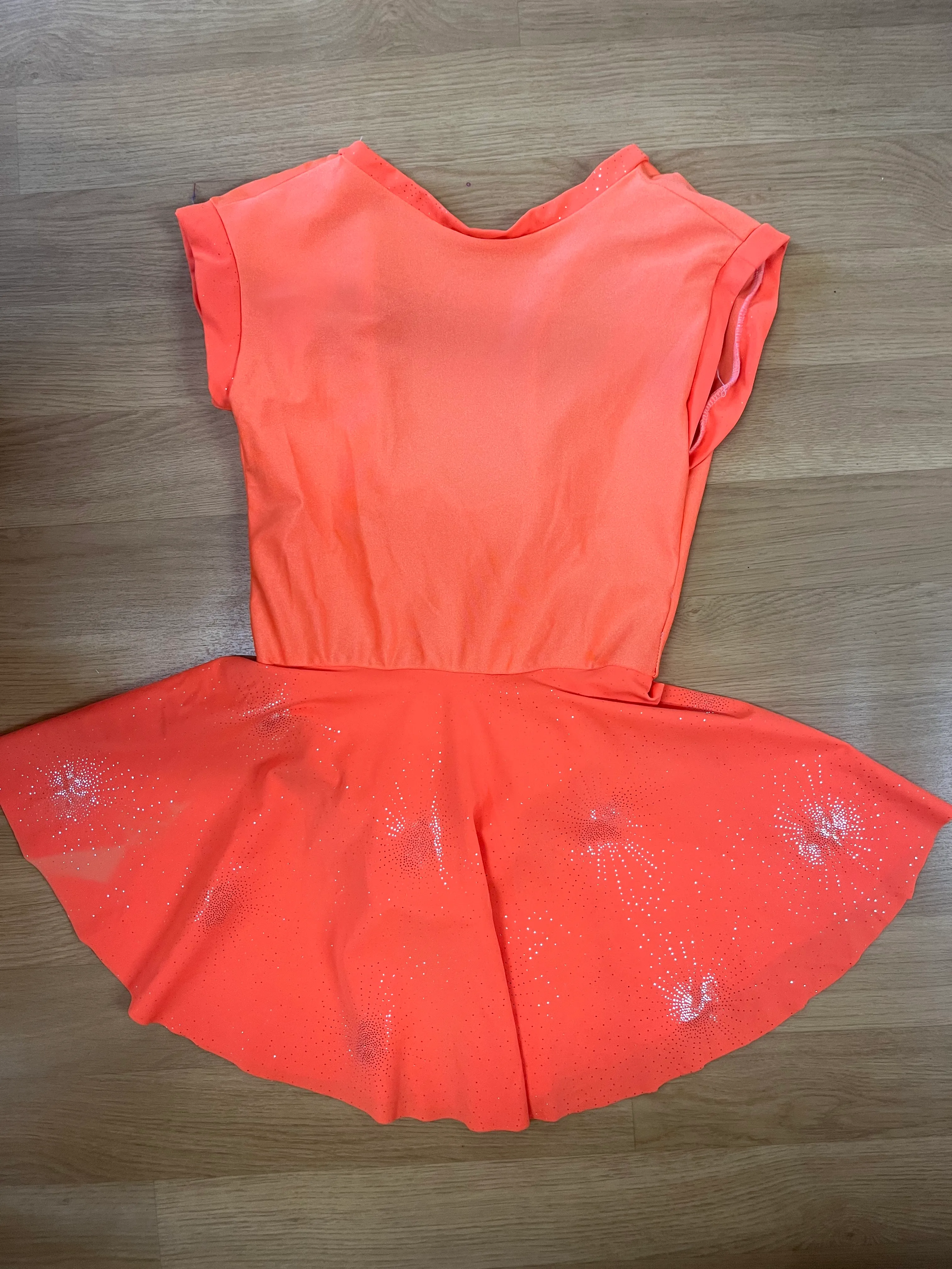 Skirted leotard- Starlight express Orange