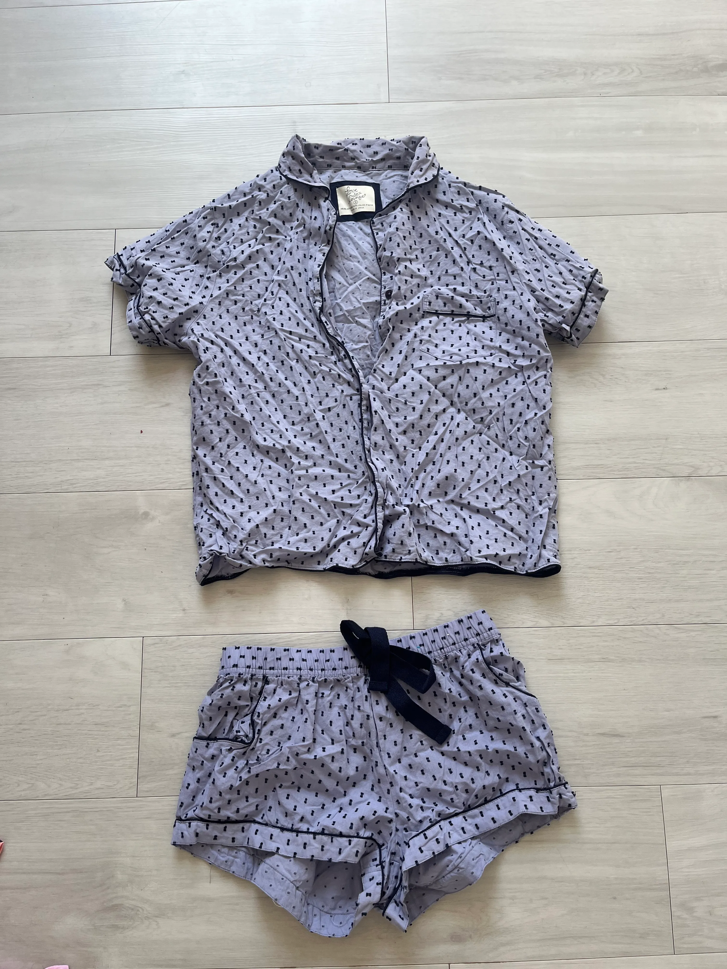 Pyjama Set- Blue dot