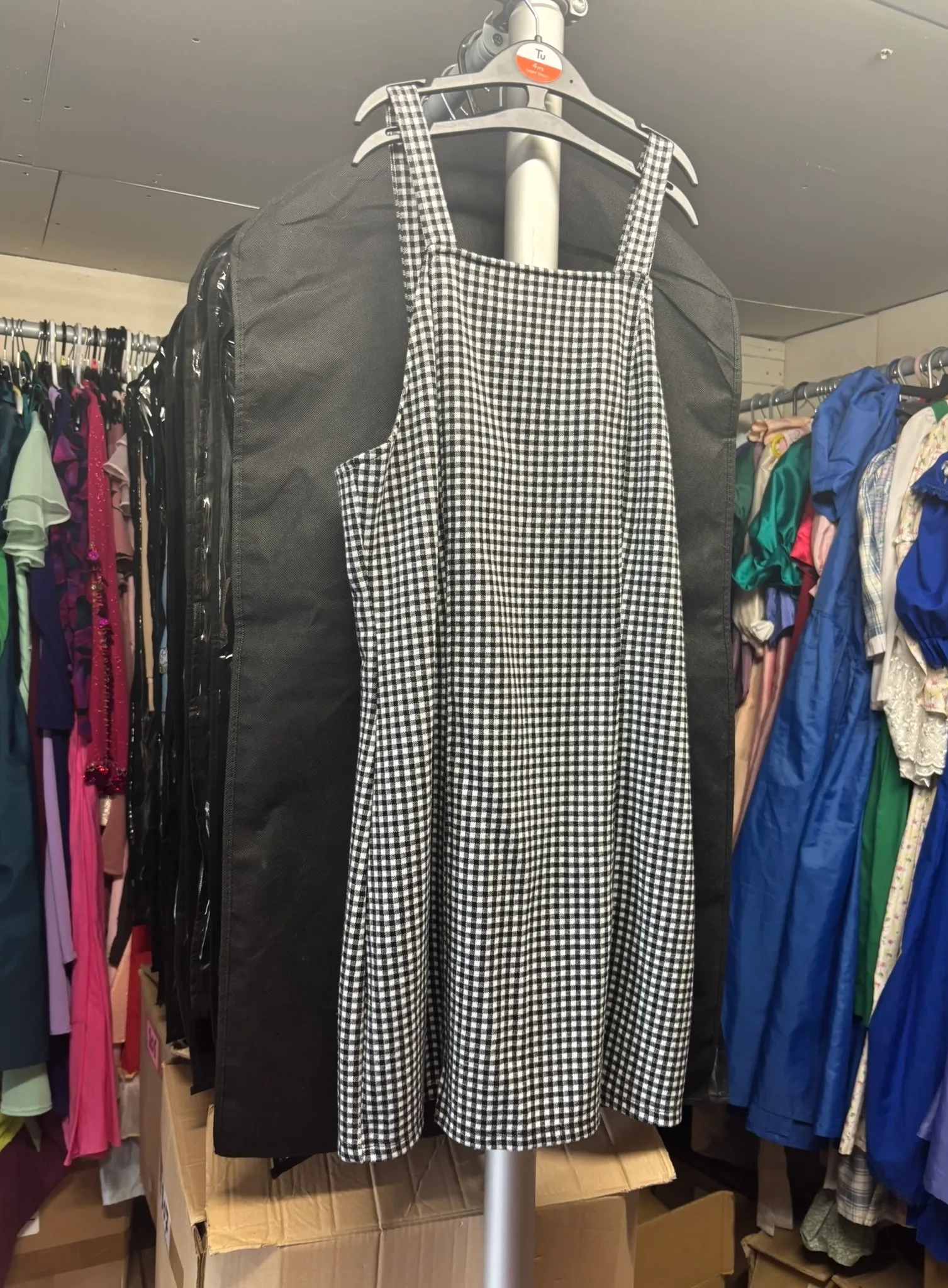 Dress- Black and white check