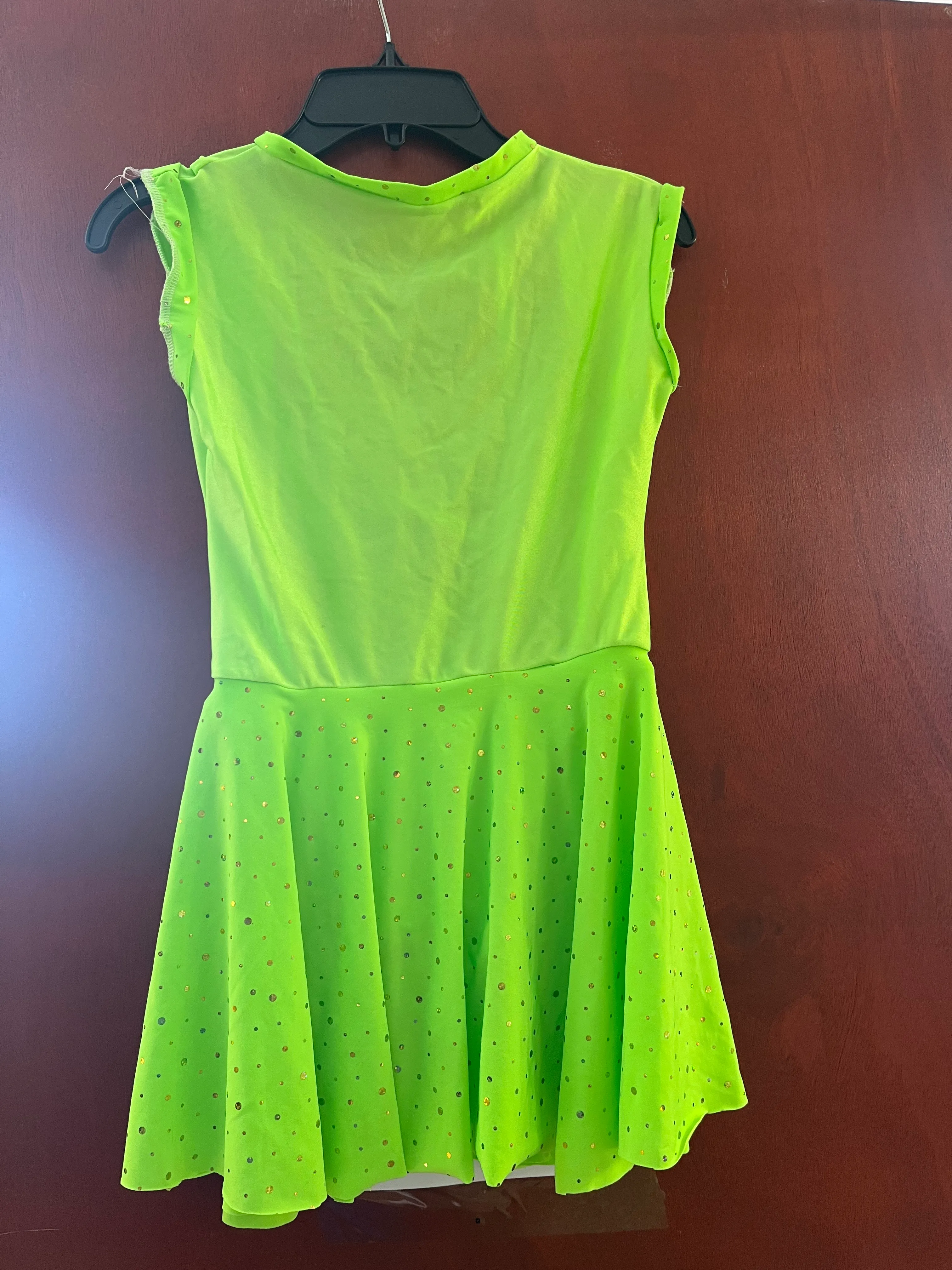 Skirted leotard- Starlight express neon green