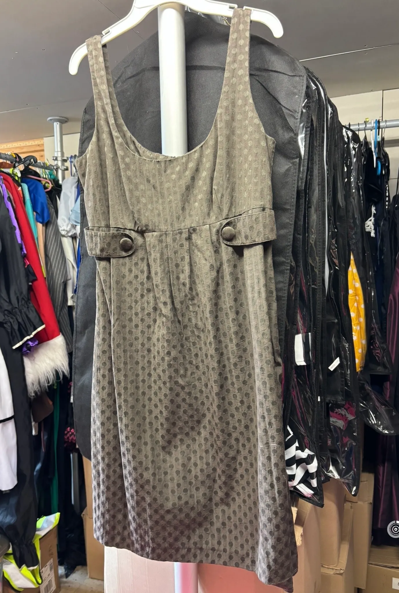 Dress- Brown dot design