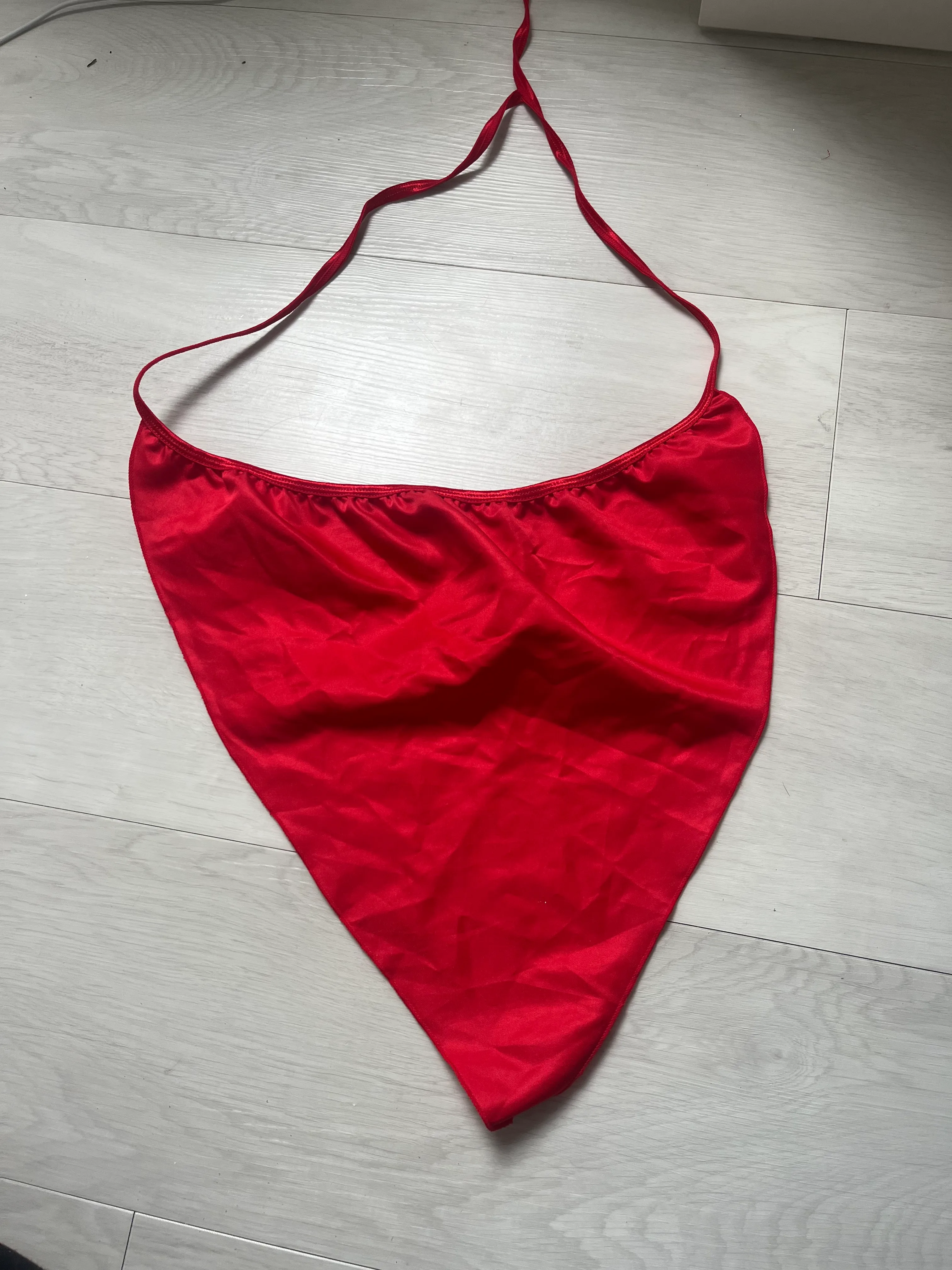 Neck Scarf- Half Bright Red