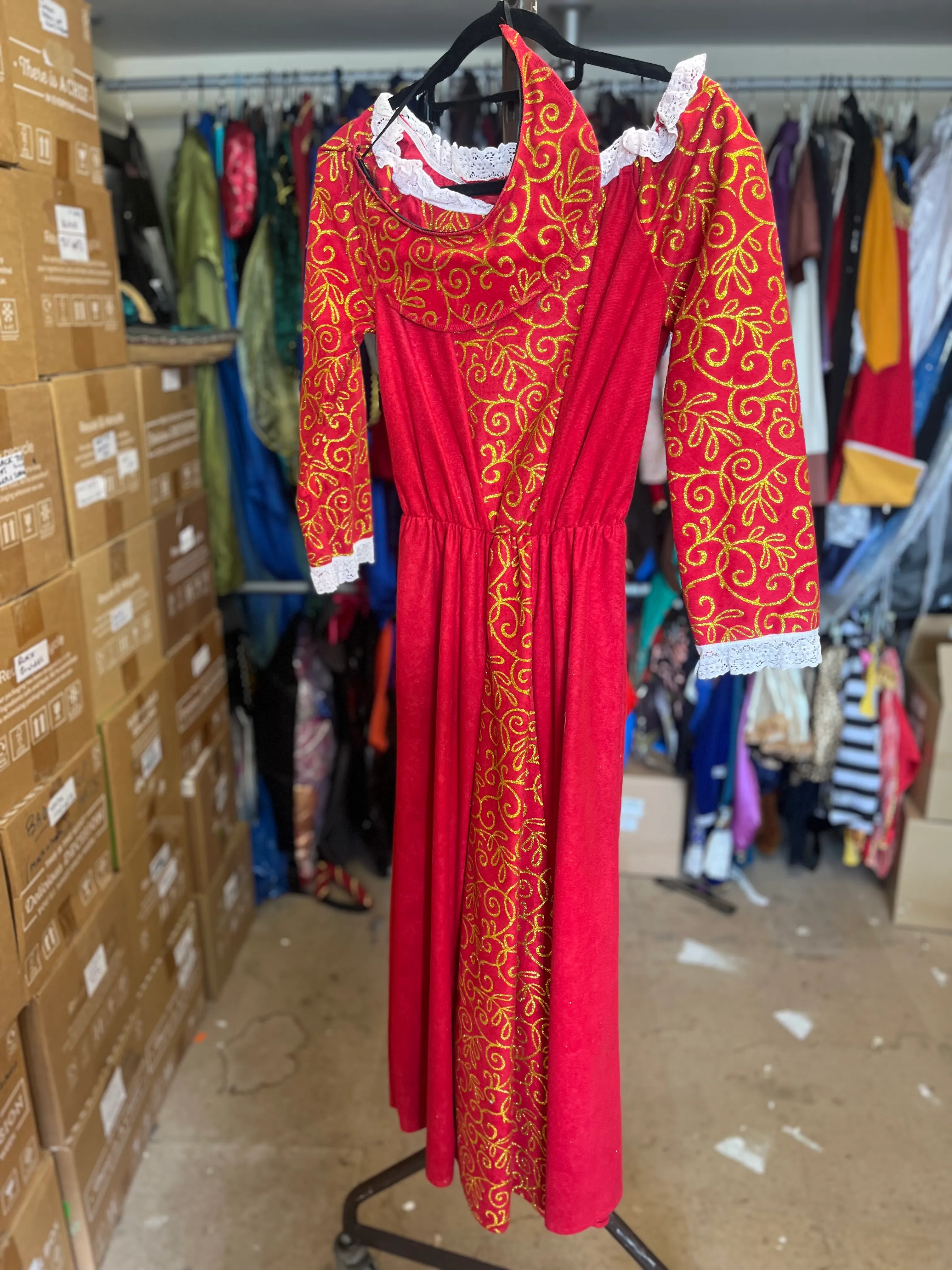 Character- Red and Green dress