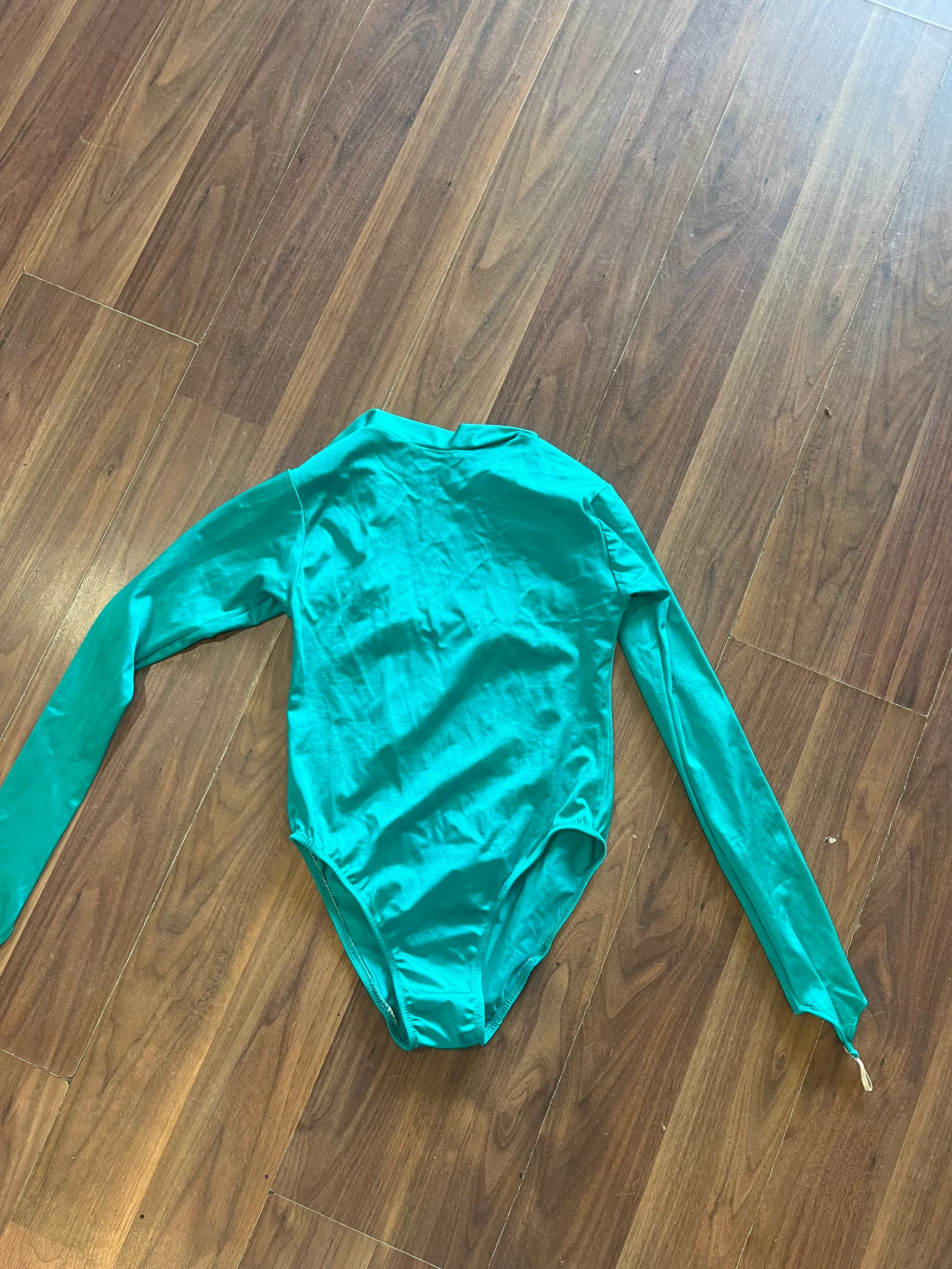 Leotard- Turquoise long sleeve 