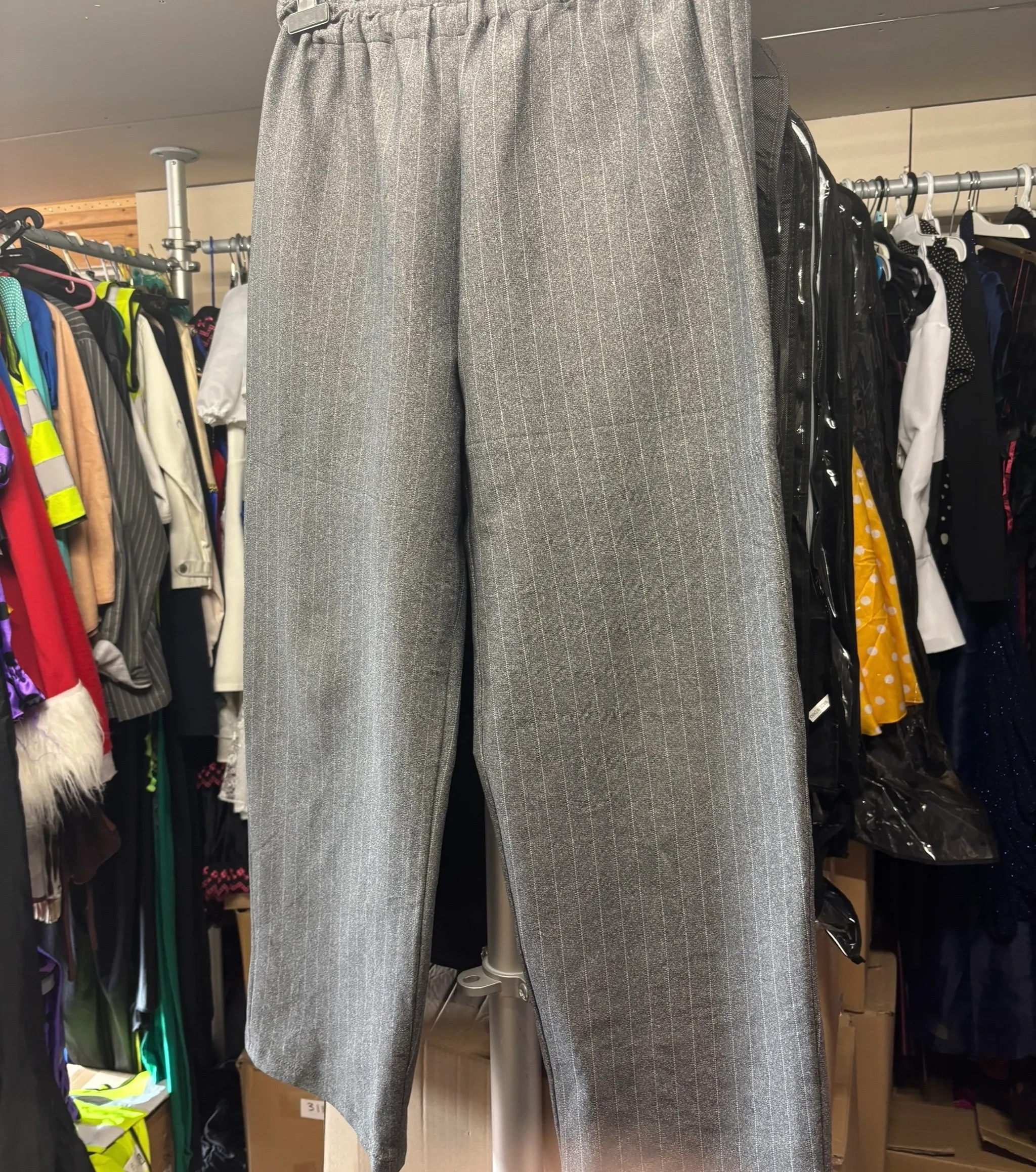 Trousers- Grey Striped