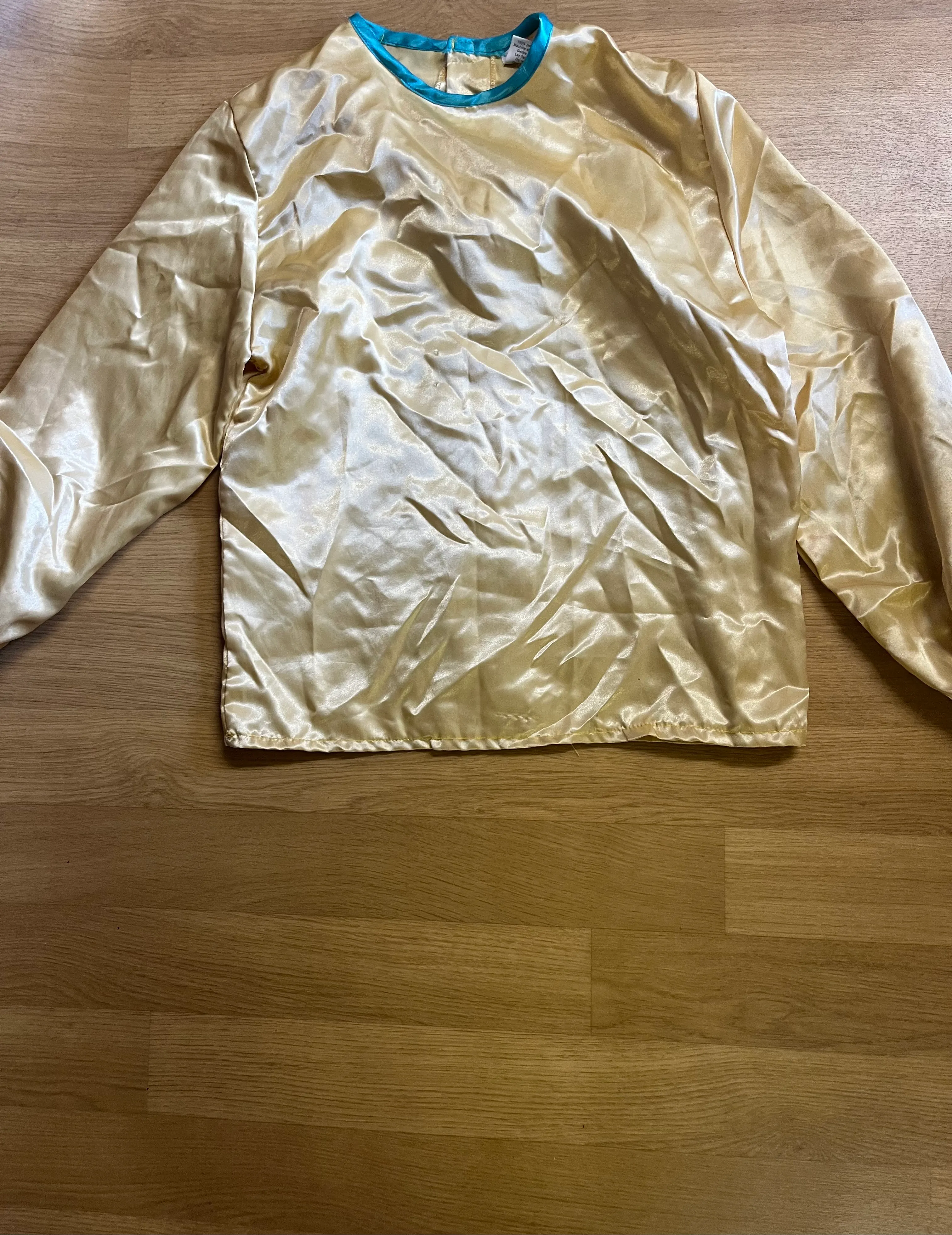 Aladdin- Gold and Blue Top