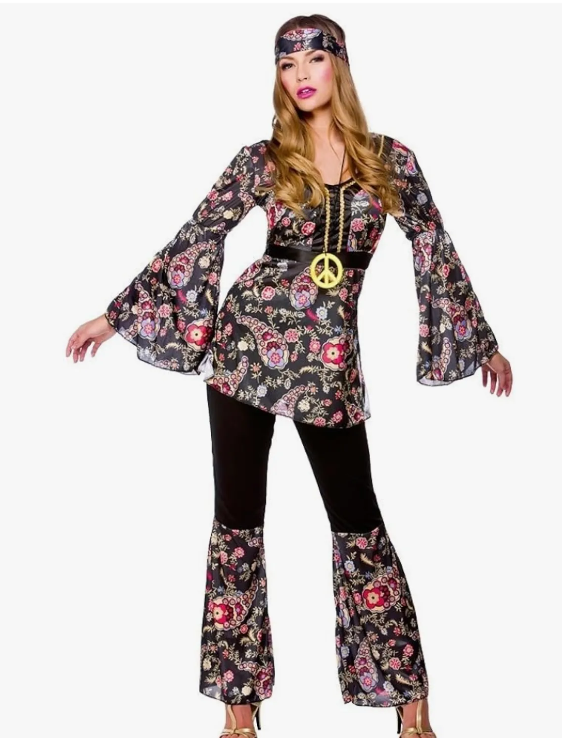 Two-Piece- Hippie Patterned Flares 