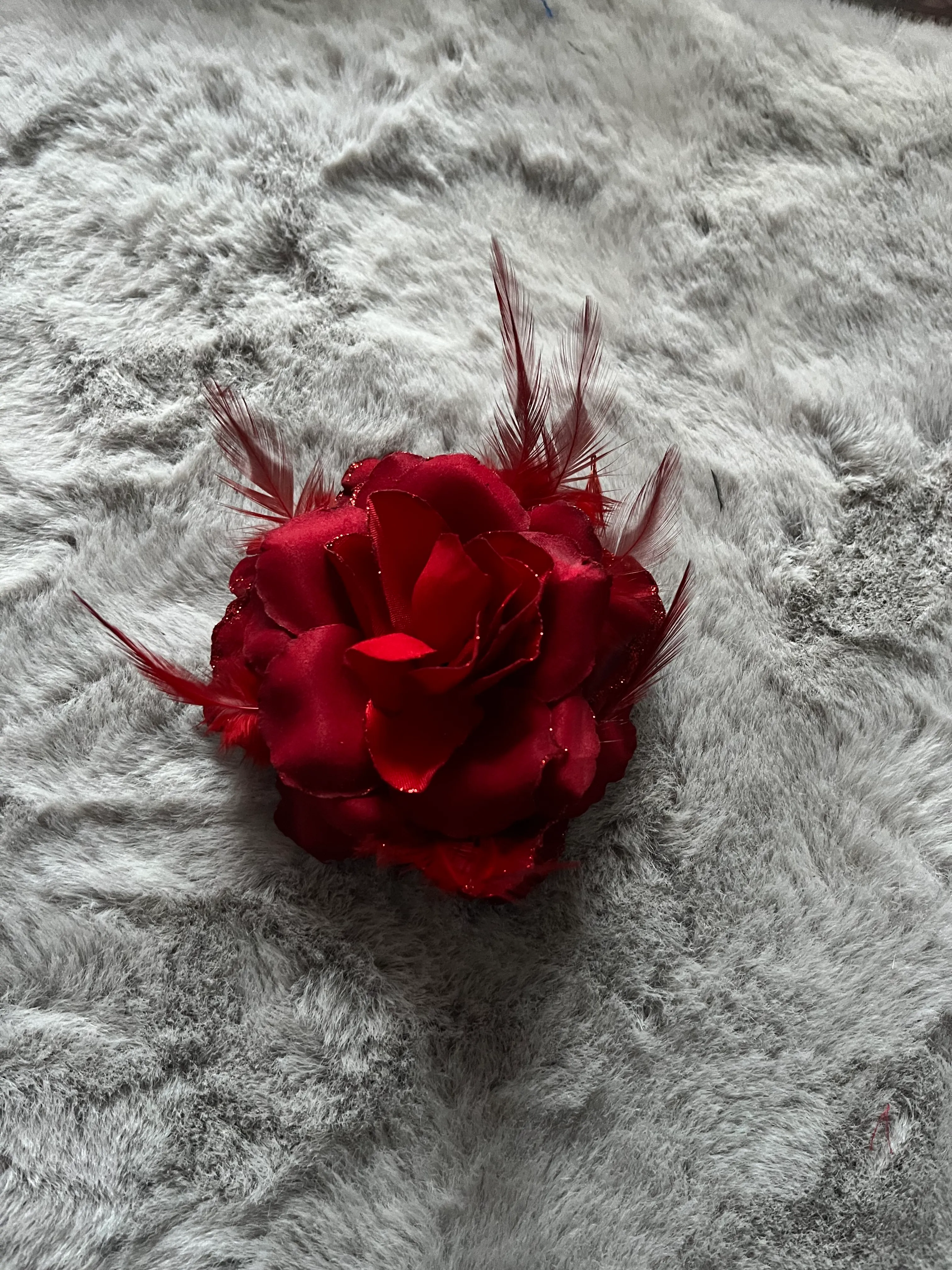Flower Headpiece- Red