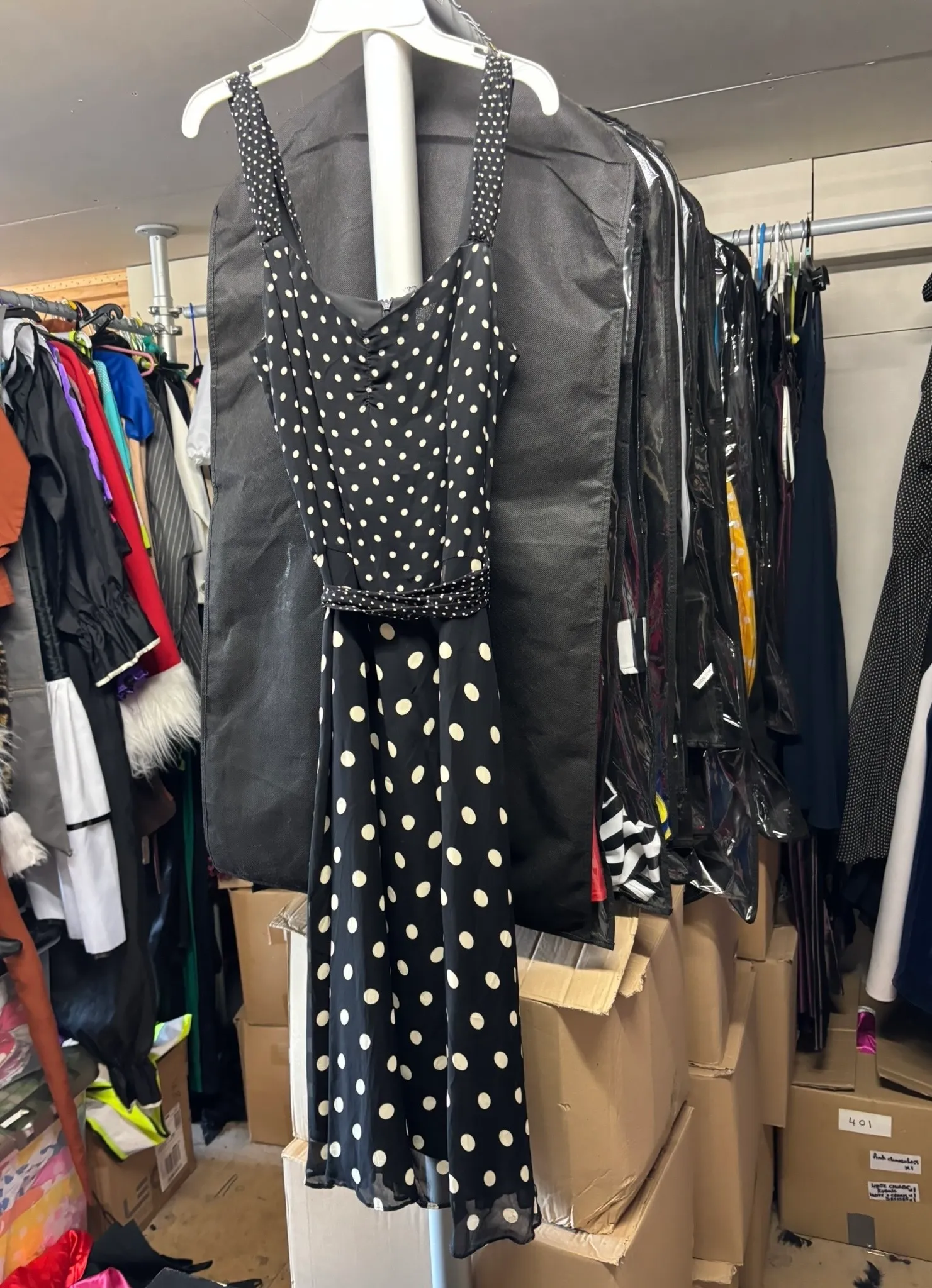 Dress- Black and white dot design