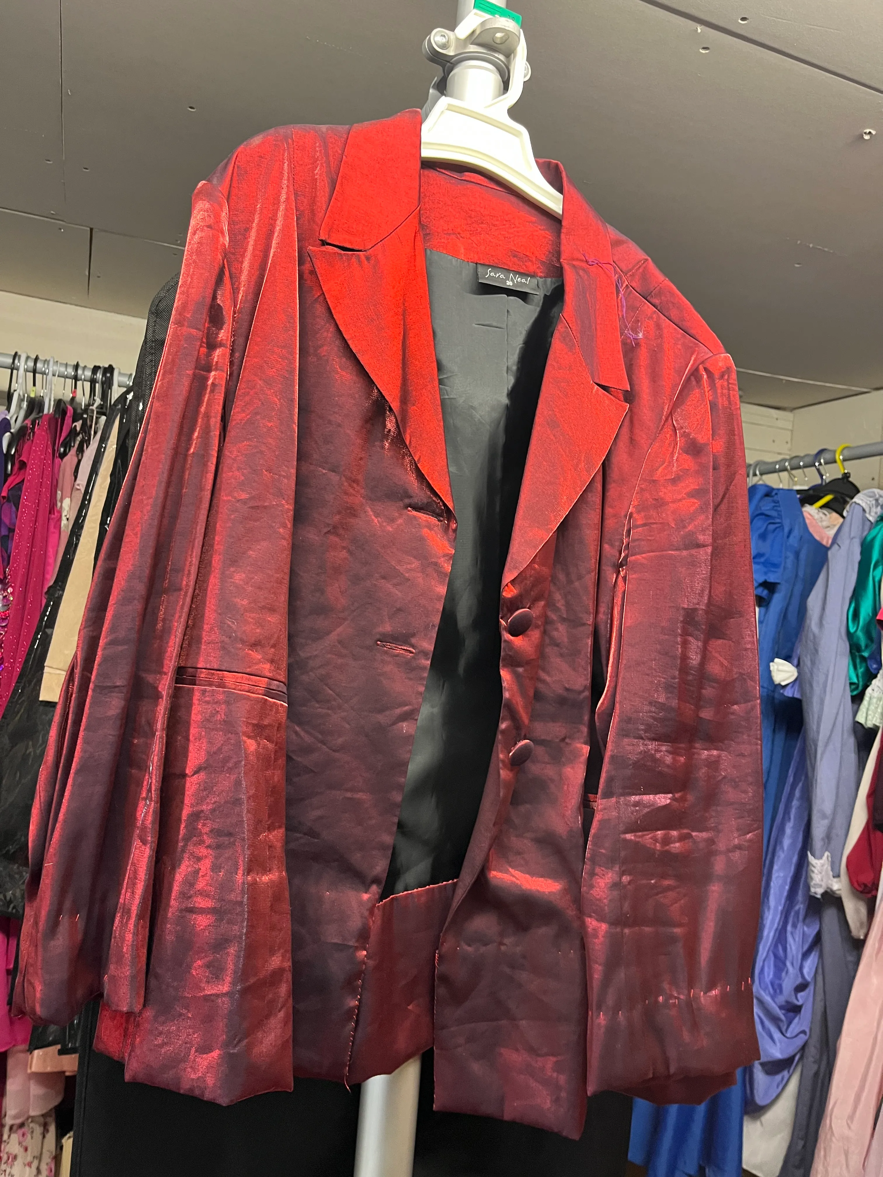 Jacket- red and black