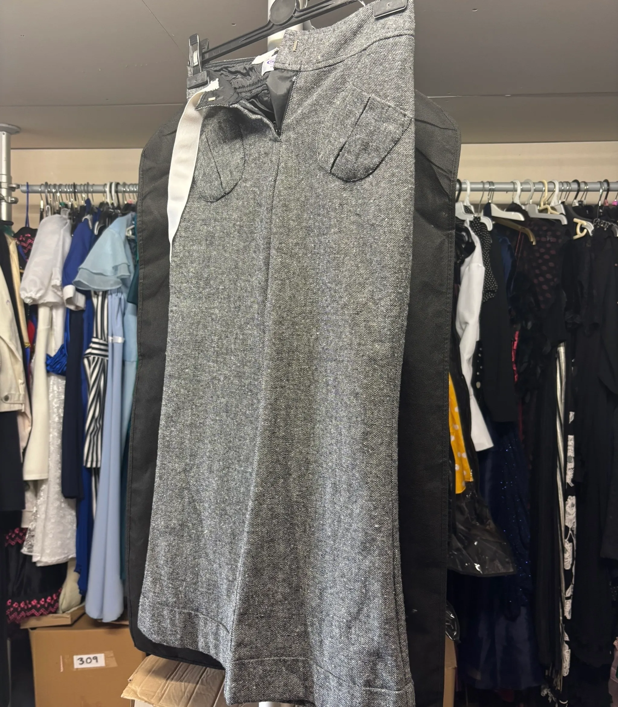 Trousers- Grey Braces