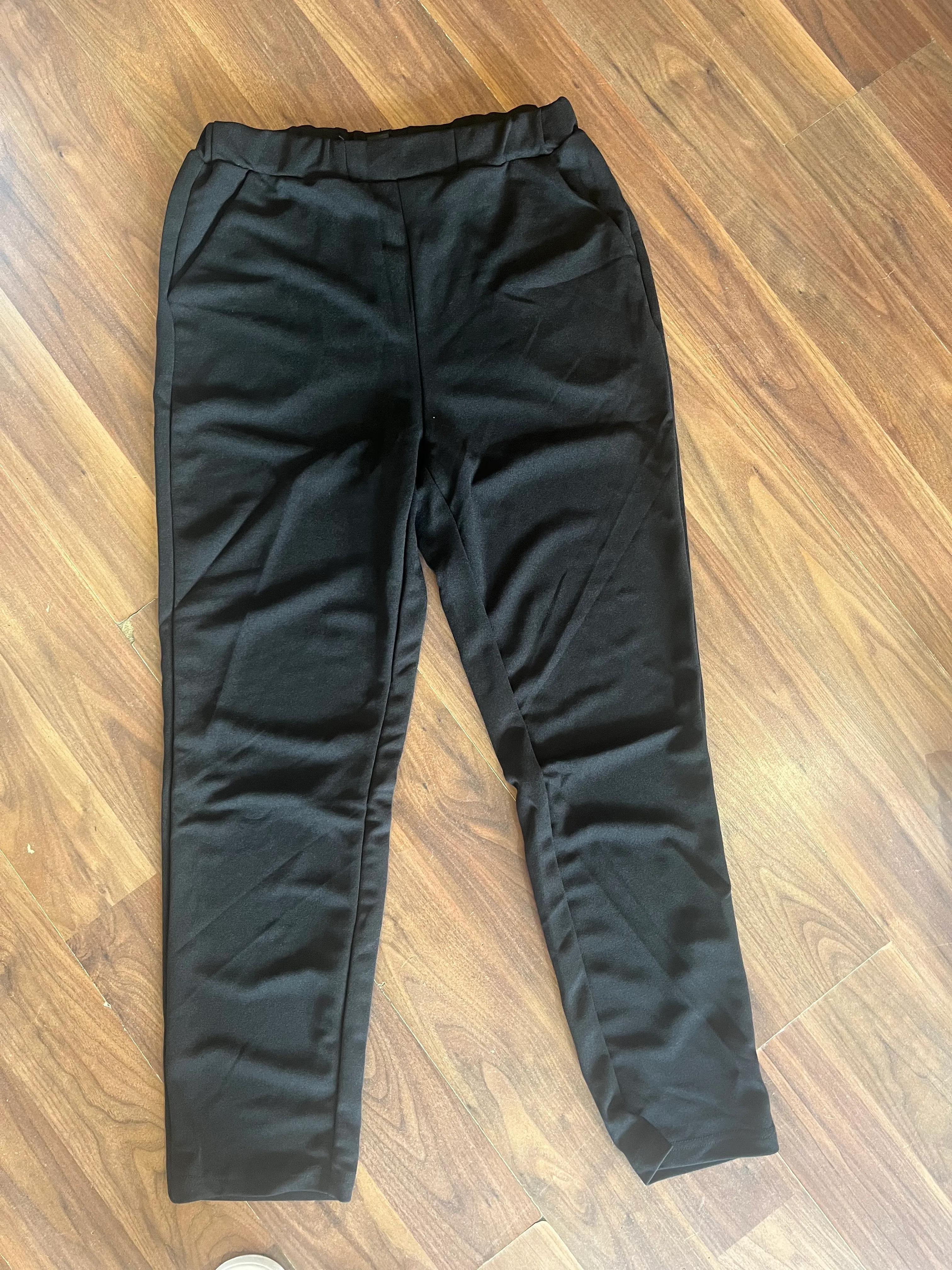 Trousers- Black elastic waist adults