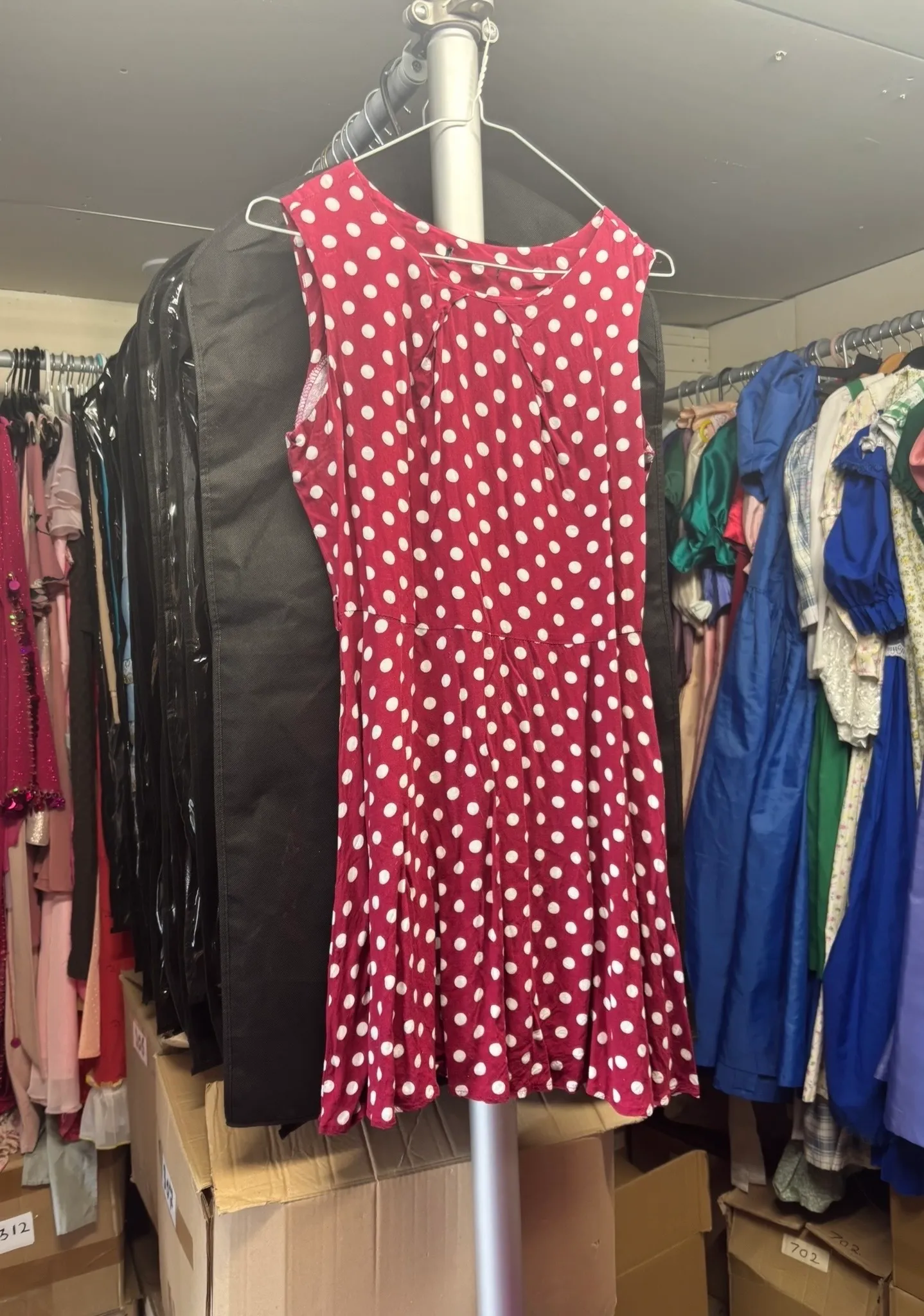 Dress- Red and white dot 