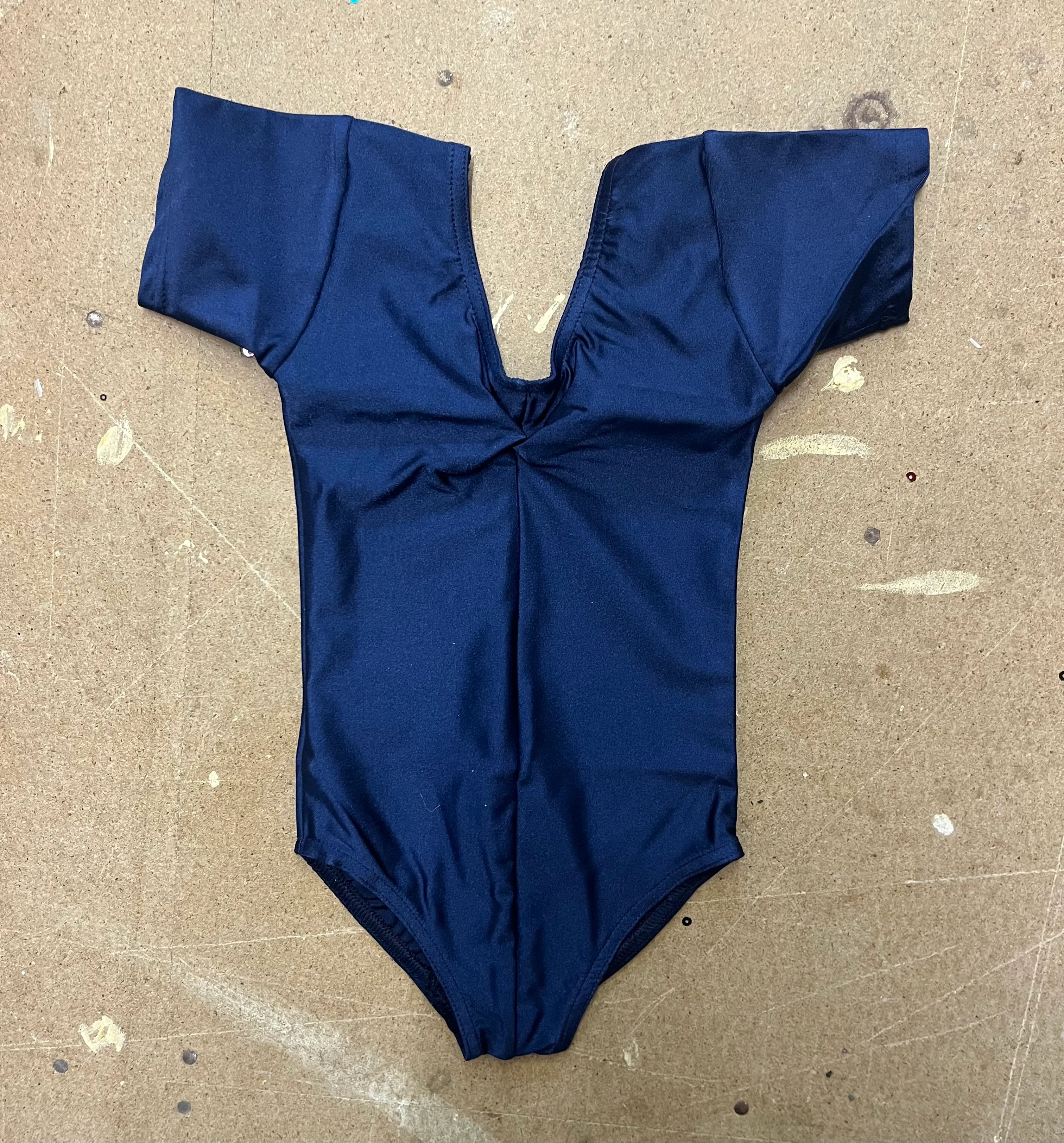 Leotard- navy short sleeve