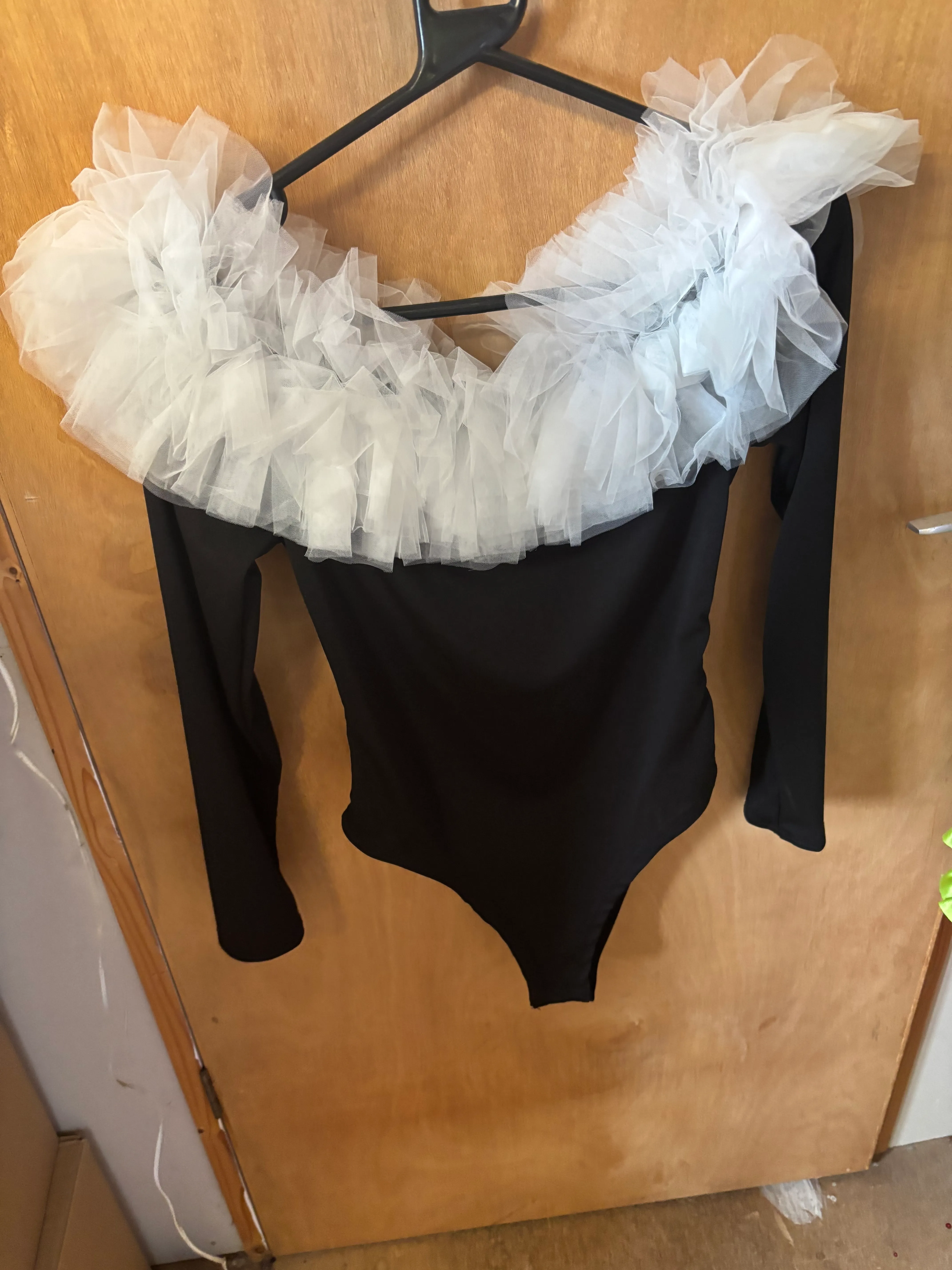 Character- Black and white clown bodysuit