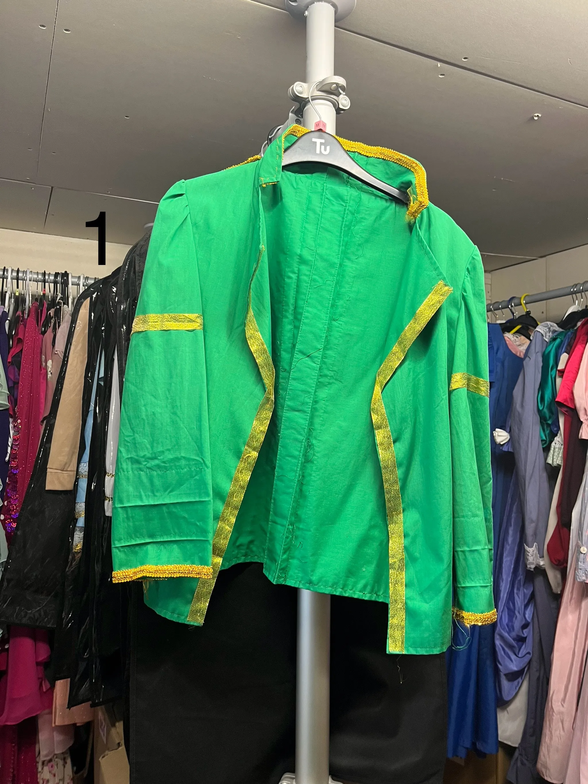 Jacket- Green and gold design
