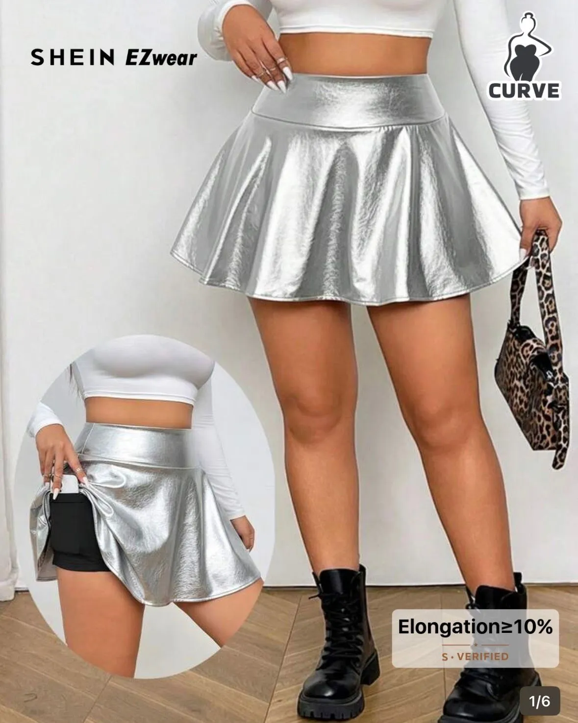Silver Skater Skirt