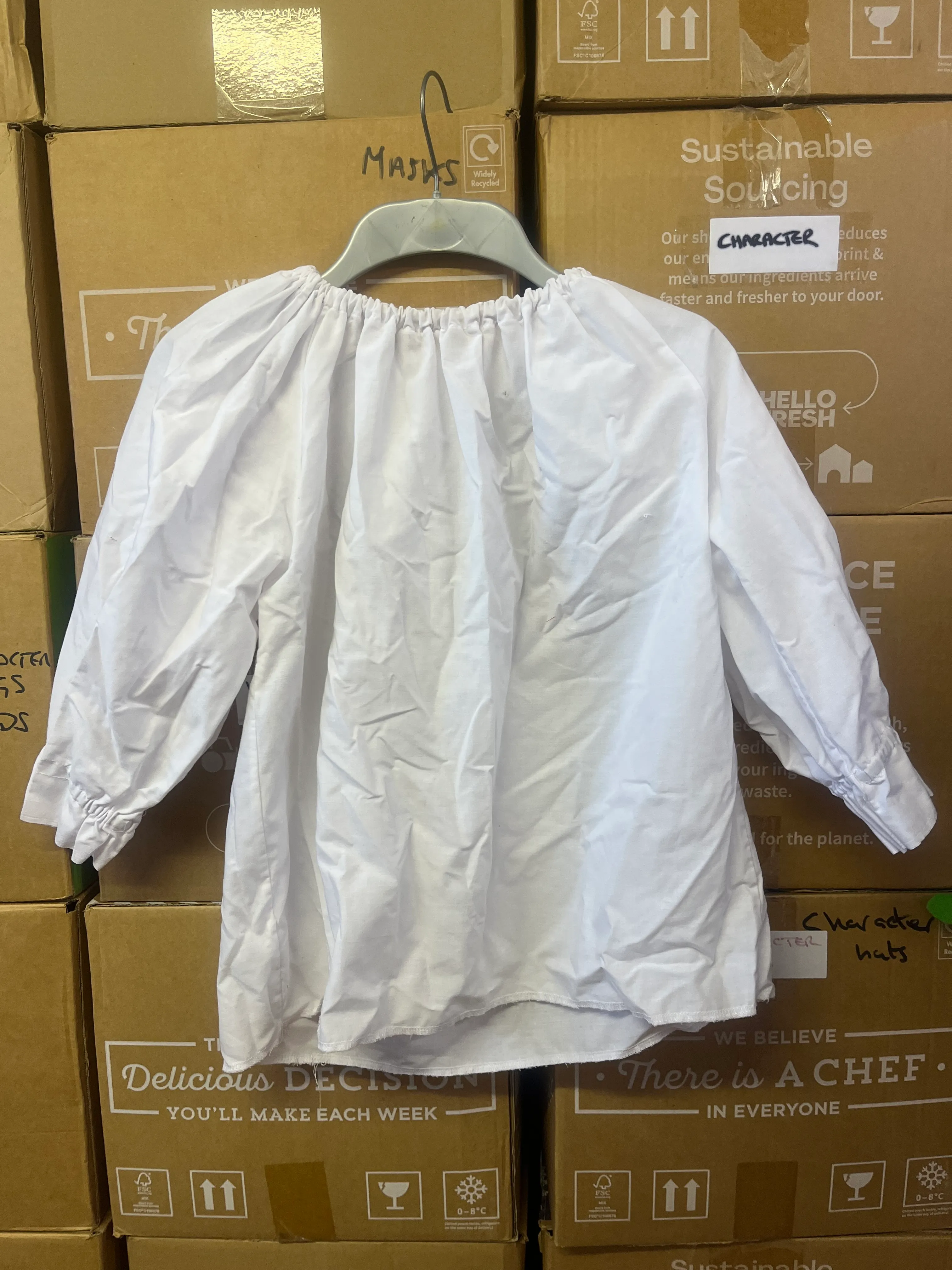 Blouse- White/cream long sleee