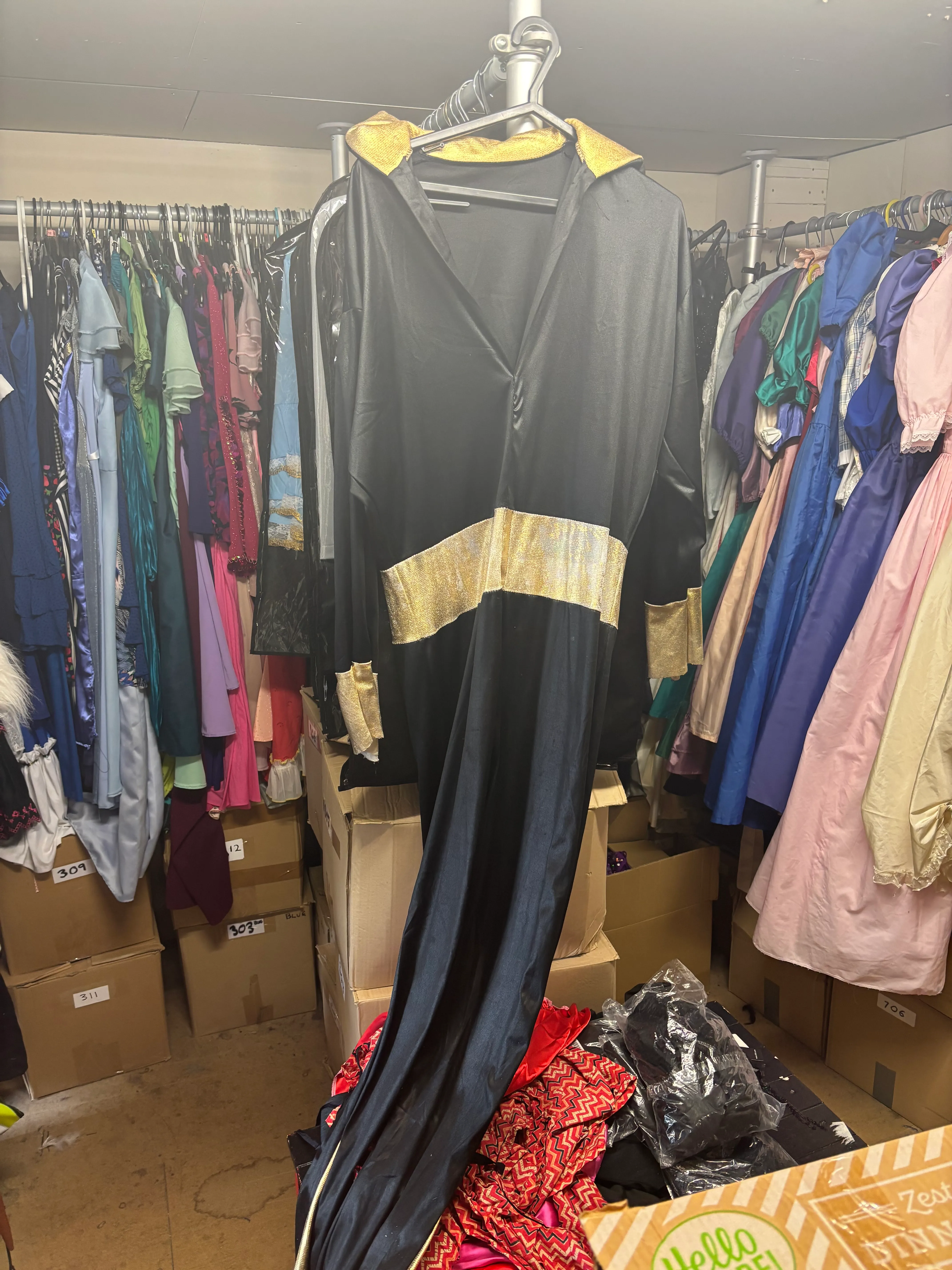 Jumpsuit- Black and Gold Design