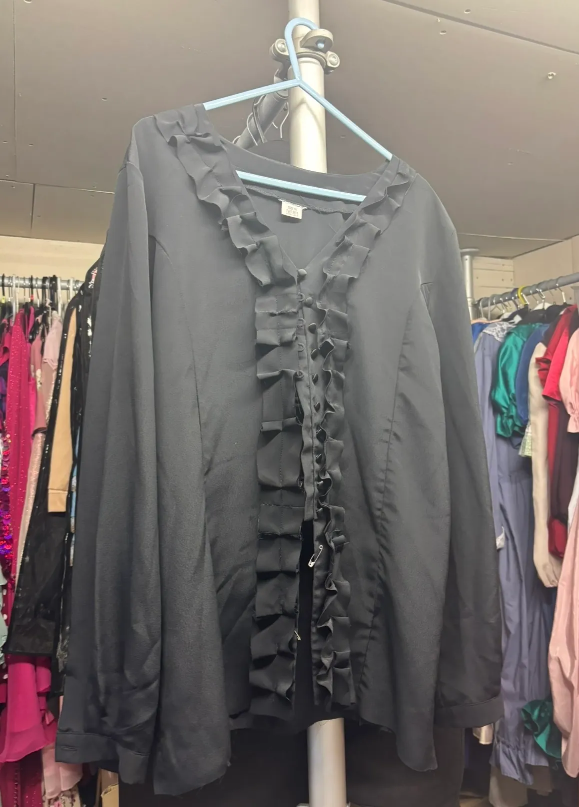 Shirt- Black frill