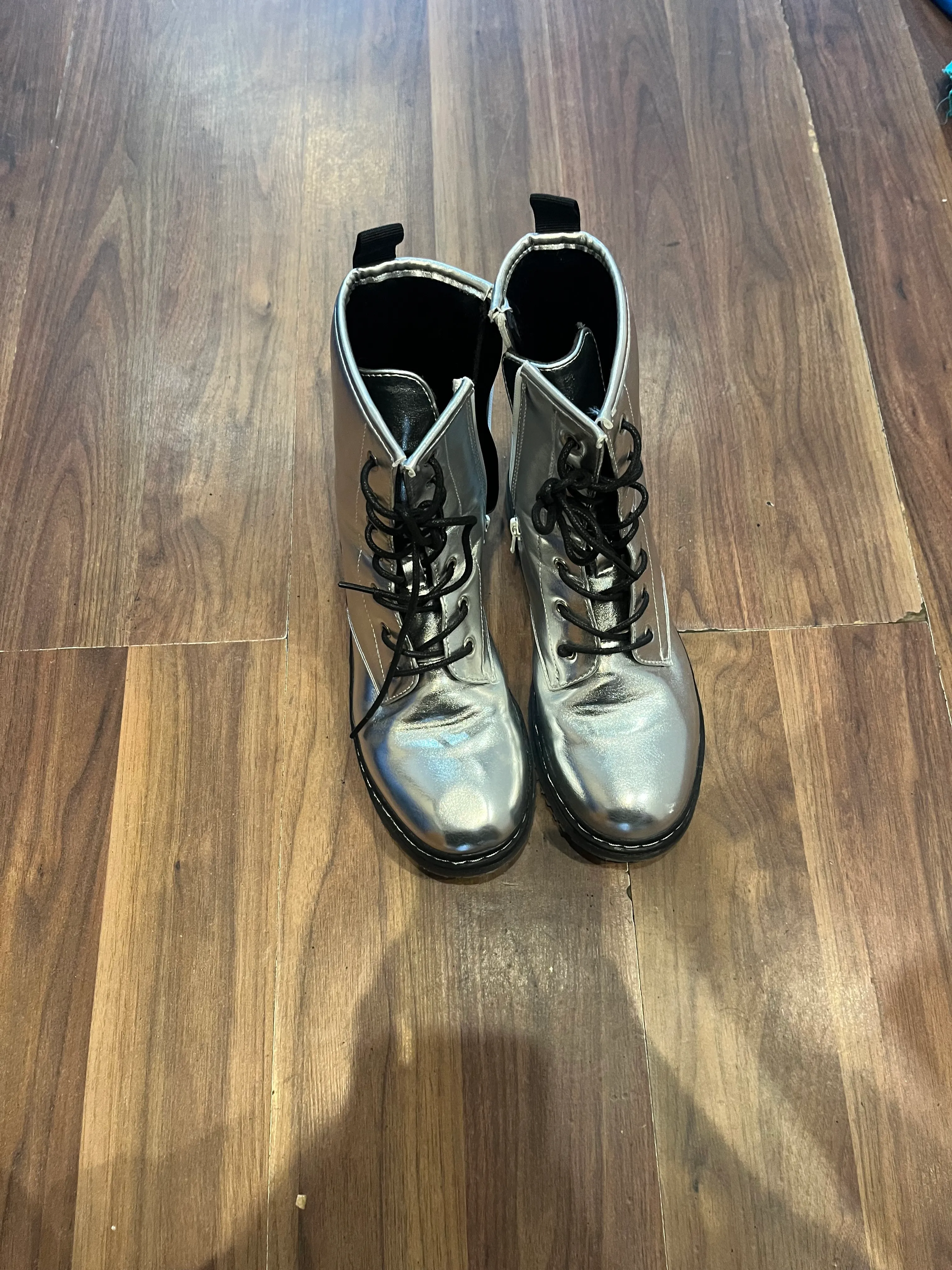 Boots- Silver and Black