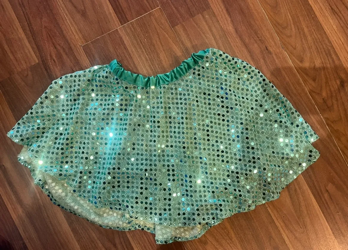 Skirt- Green sparkly
