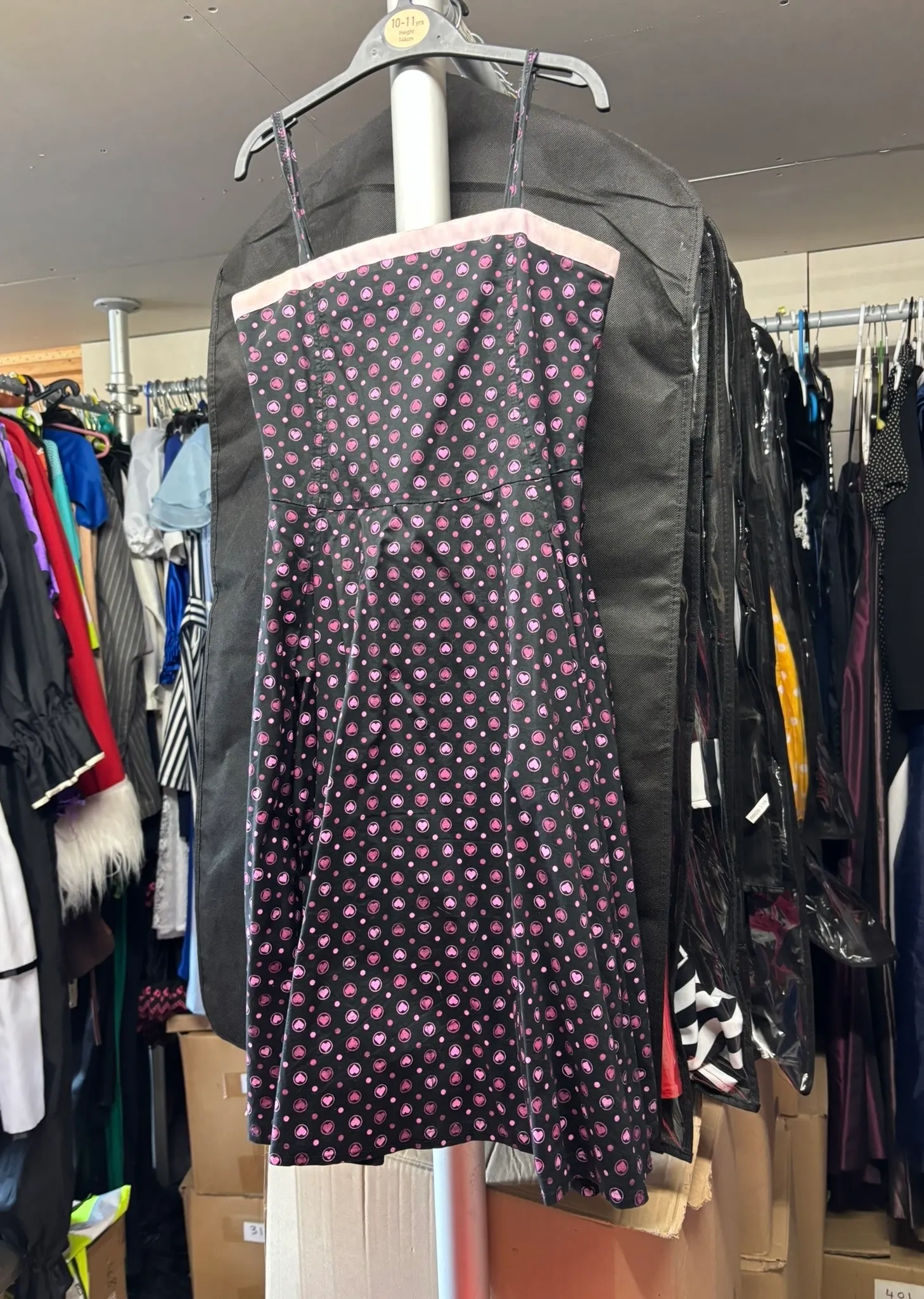 Dress- Black and purple patterned design