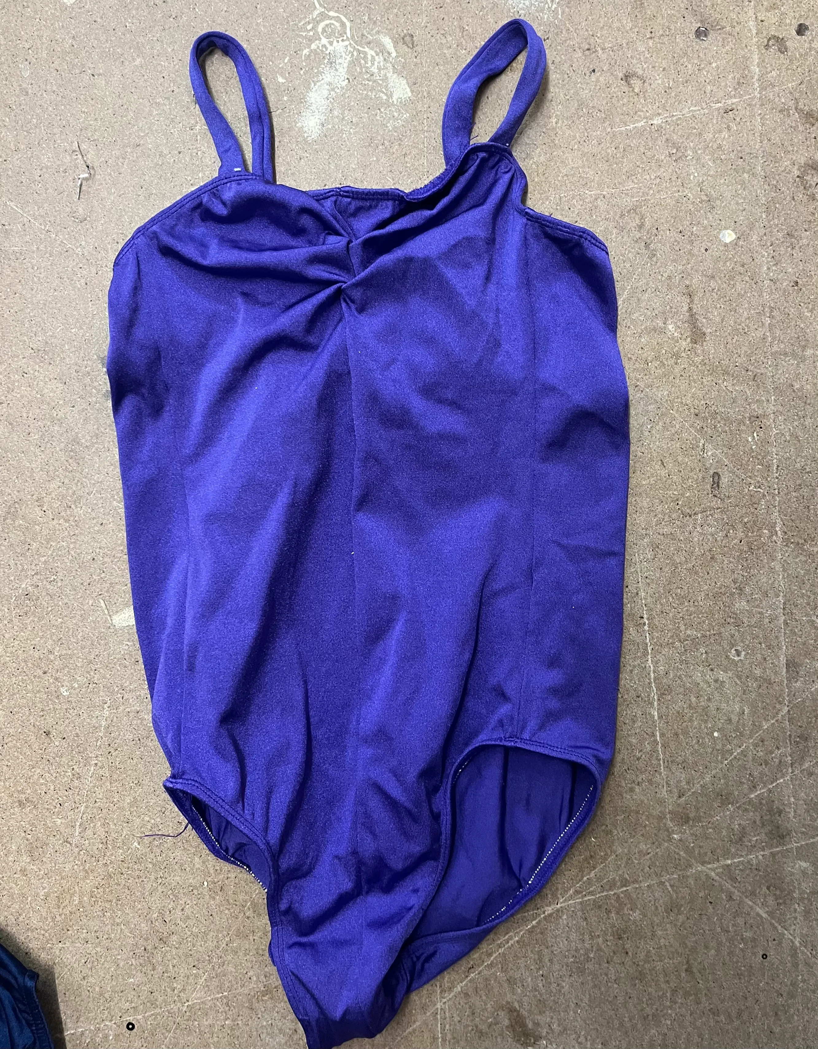 Leotard- Strappy dark purple
