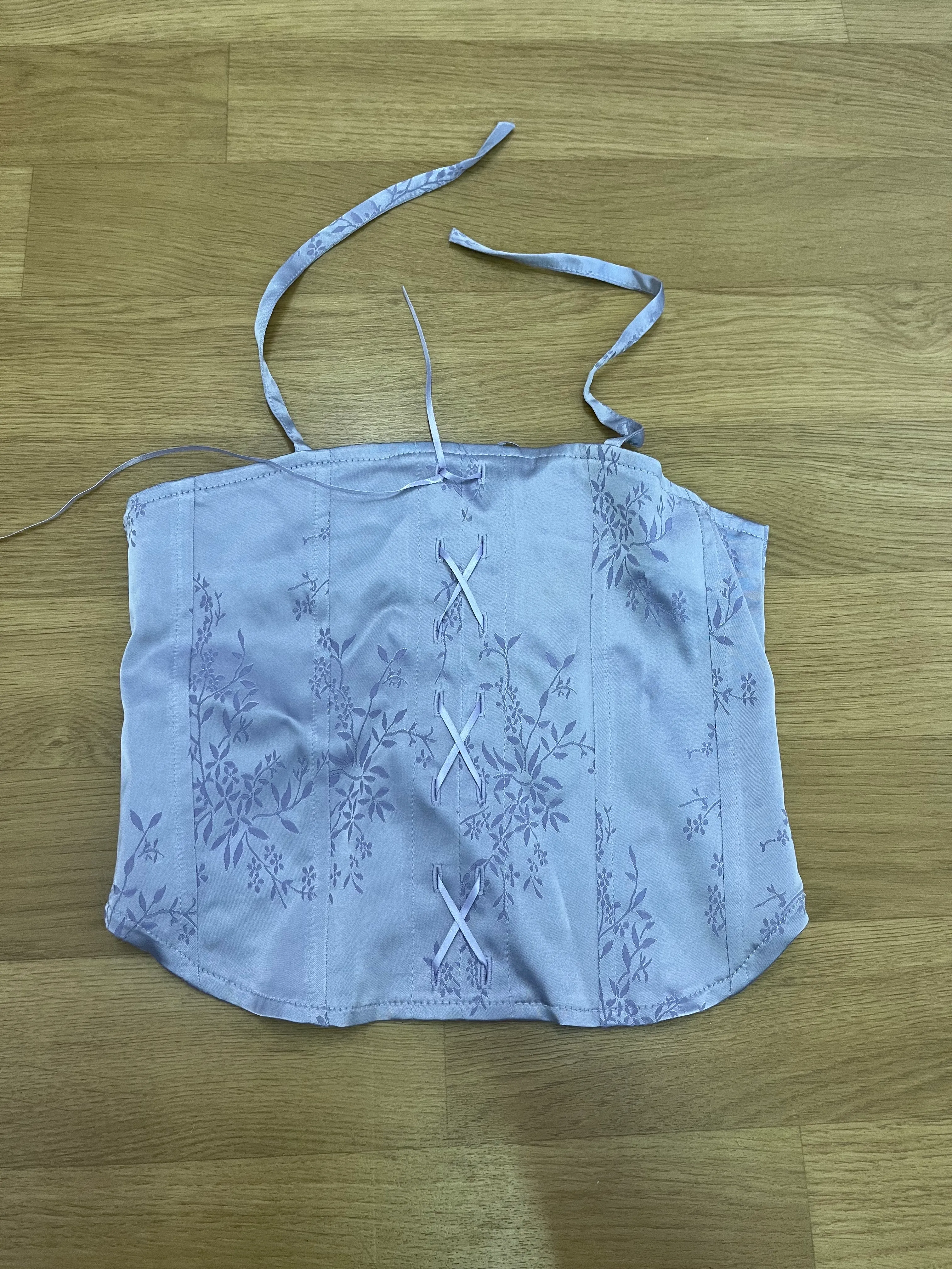 Corset- Lilac patterned