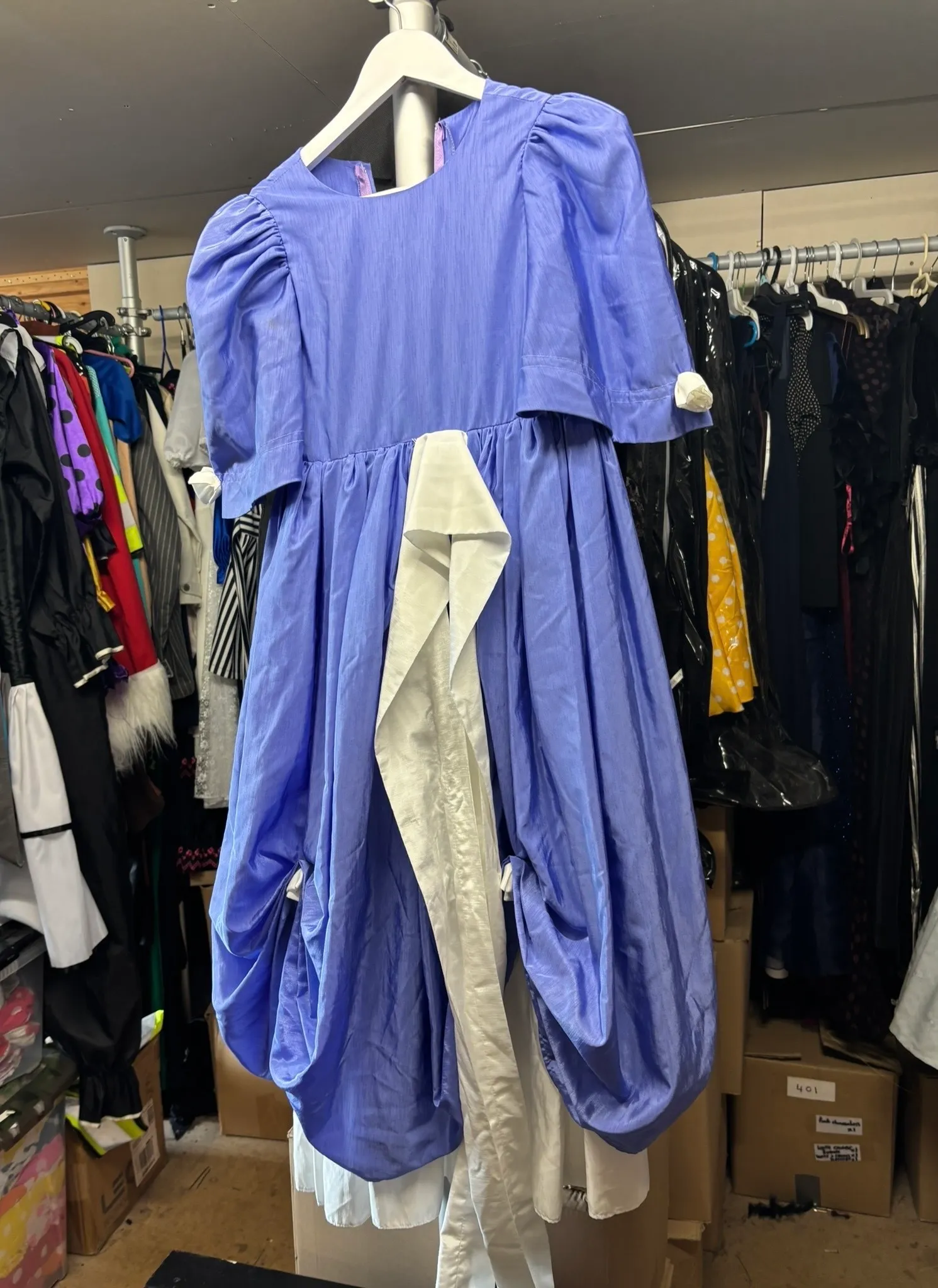 Dress- Purple and white