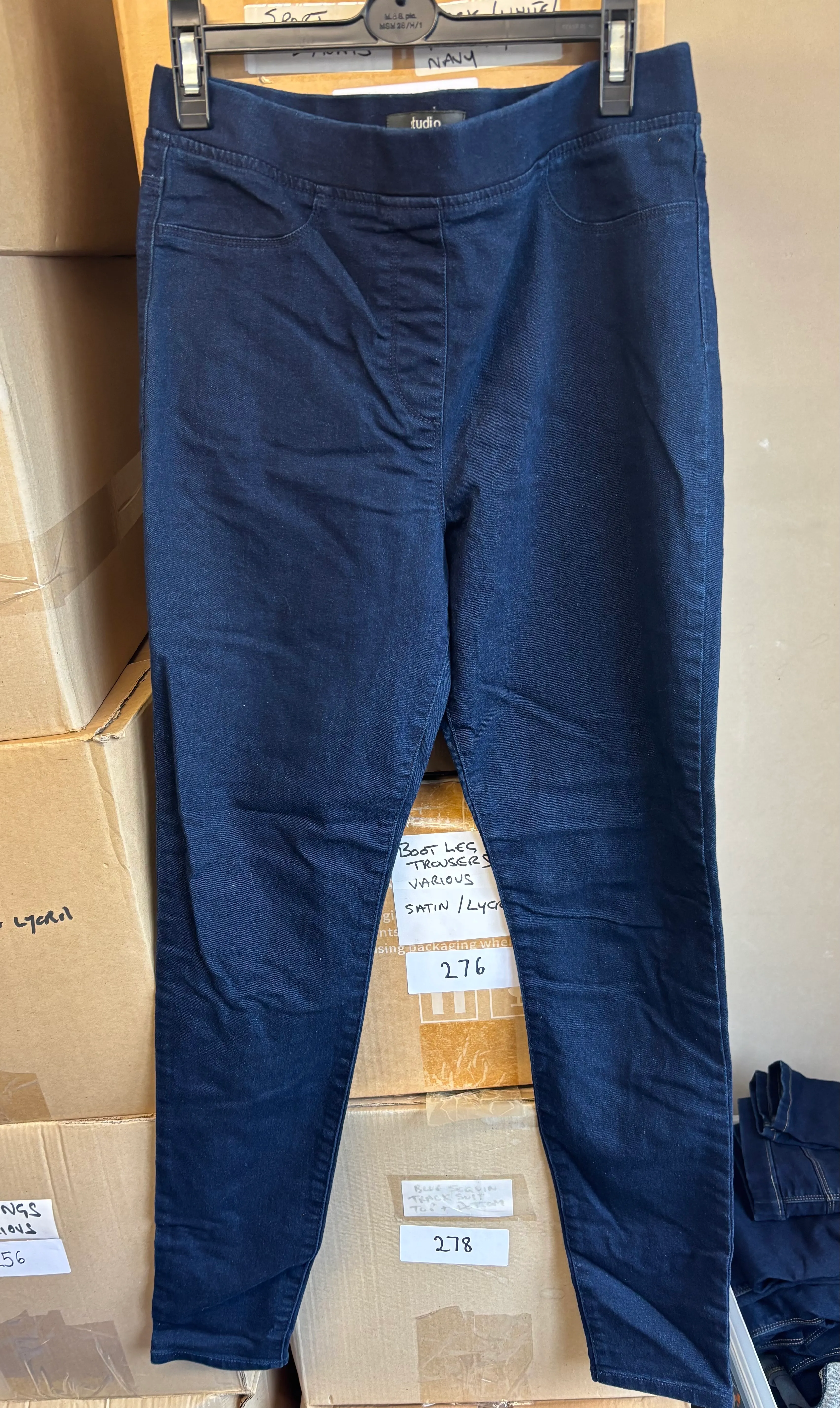 Trousers- Dark Blue Denim Jeggings