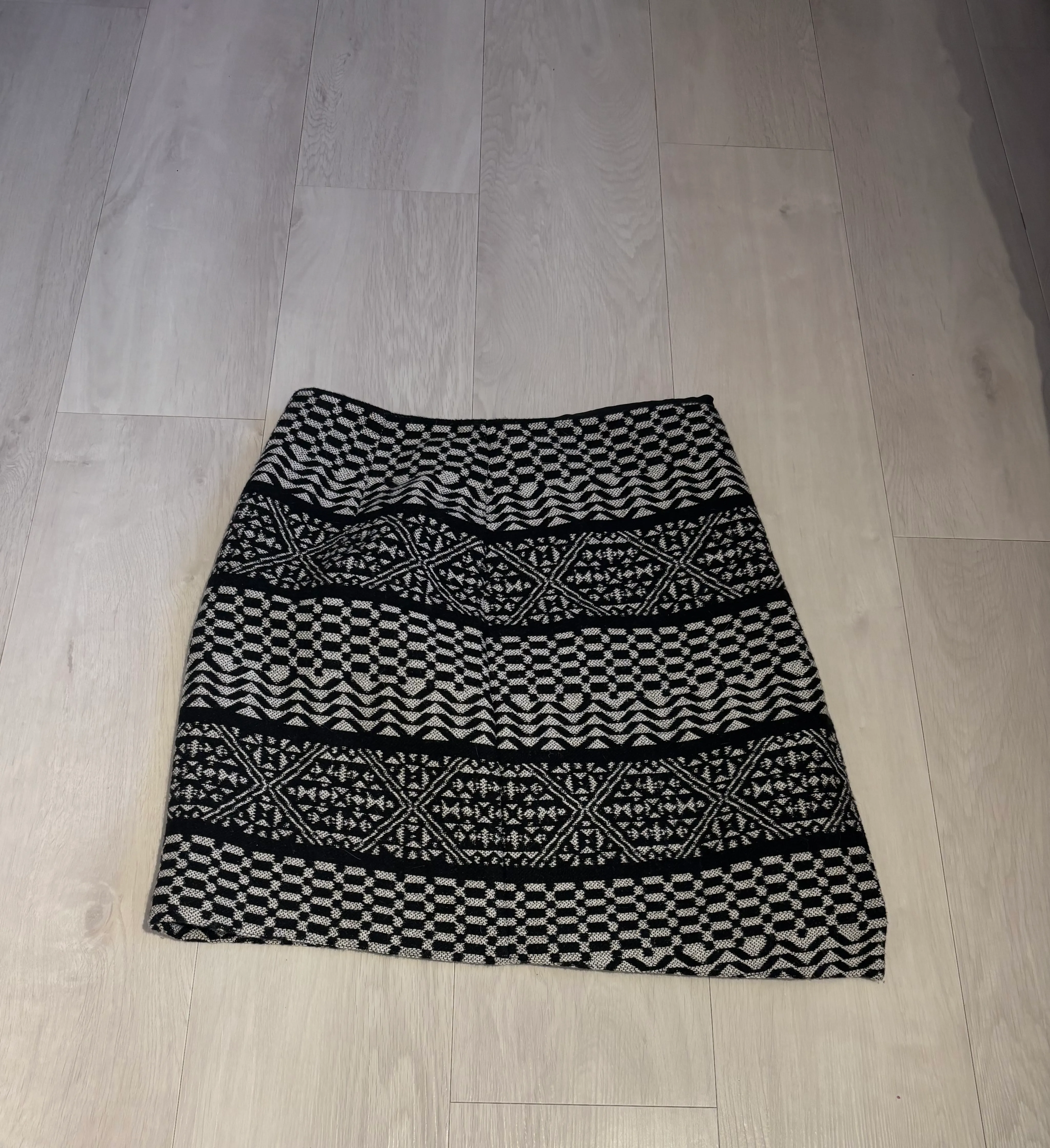 Skirt- Black Patterned