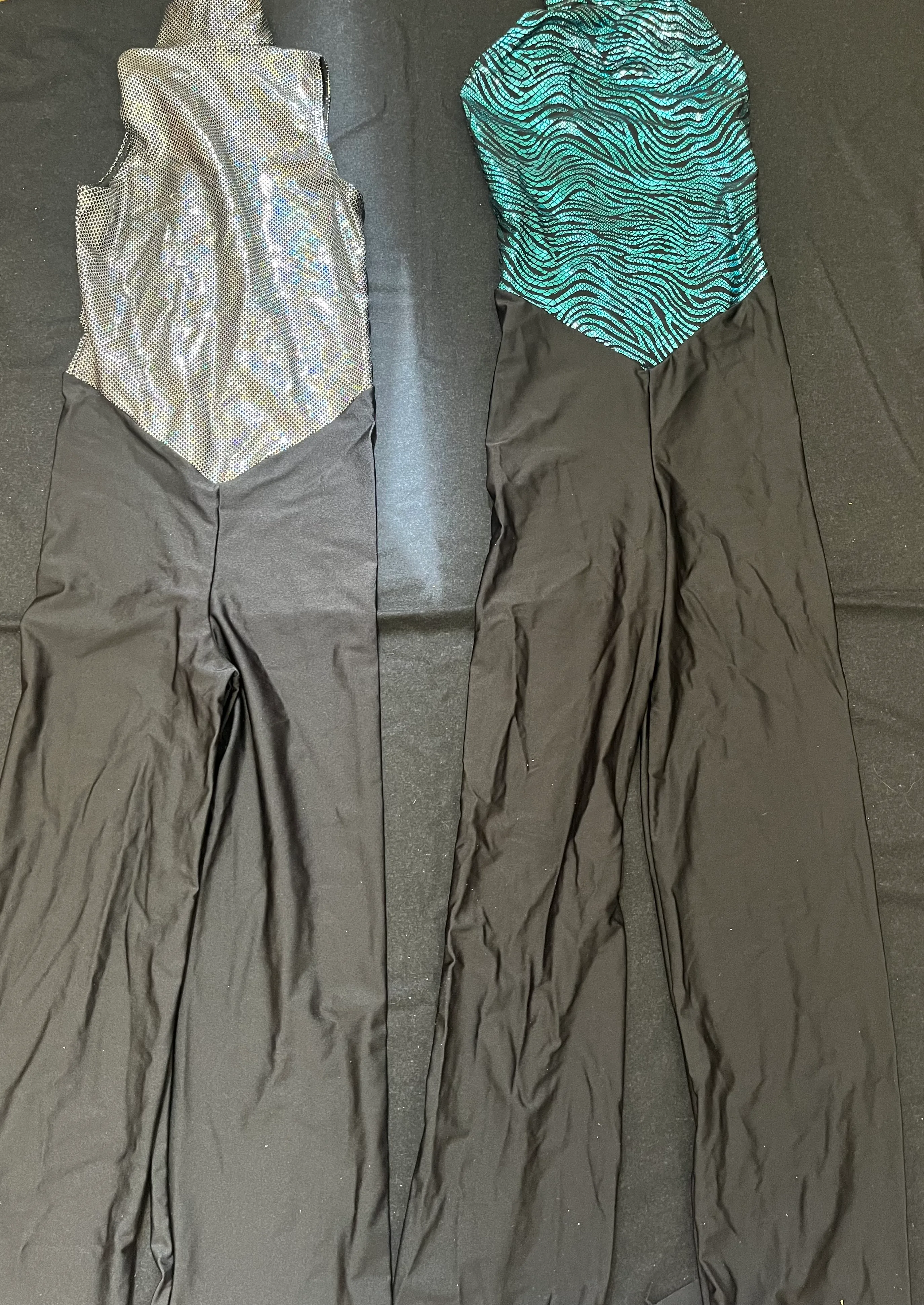 Jumpsuit- Turquoise and silver