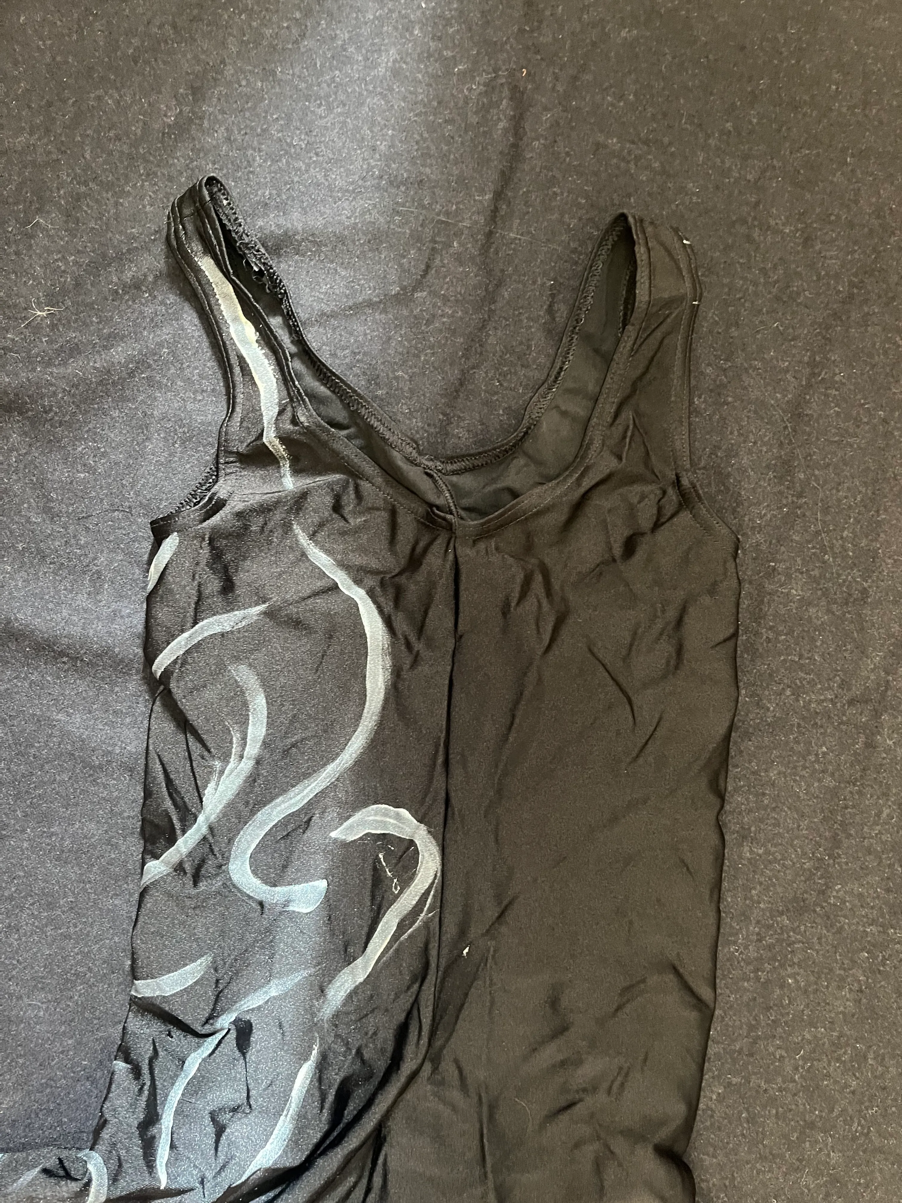 Catsuit-  Black and silver