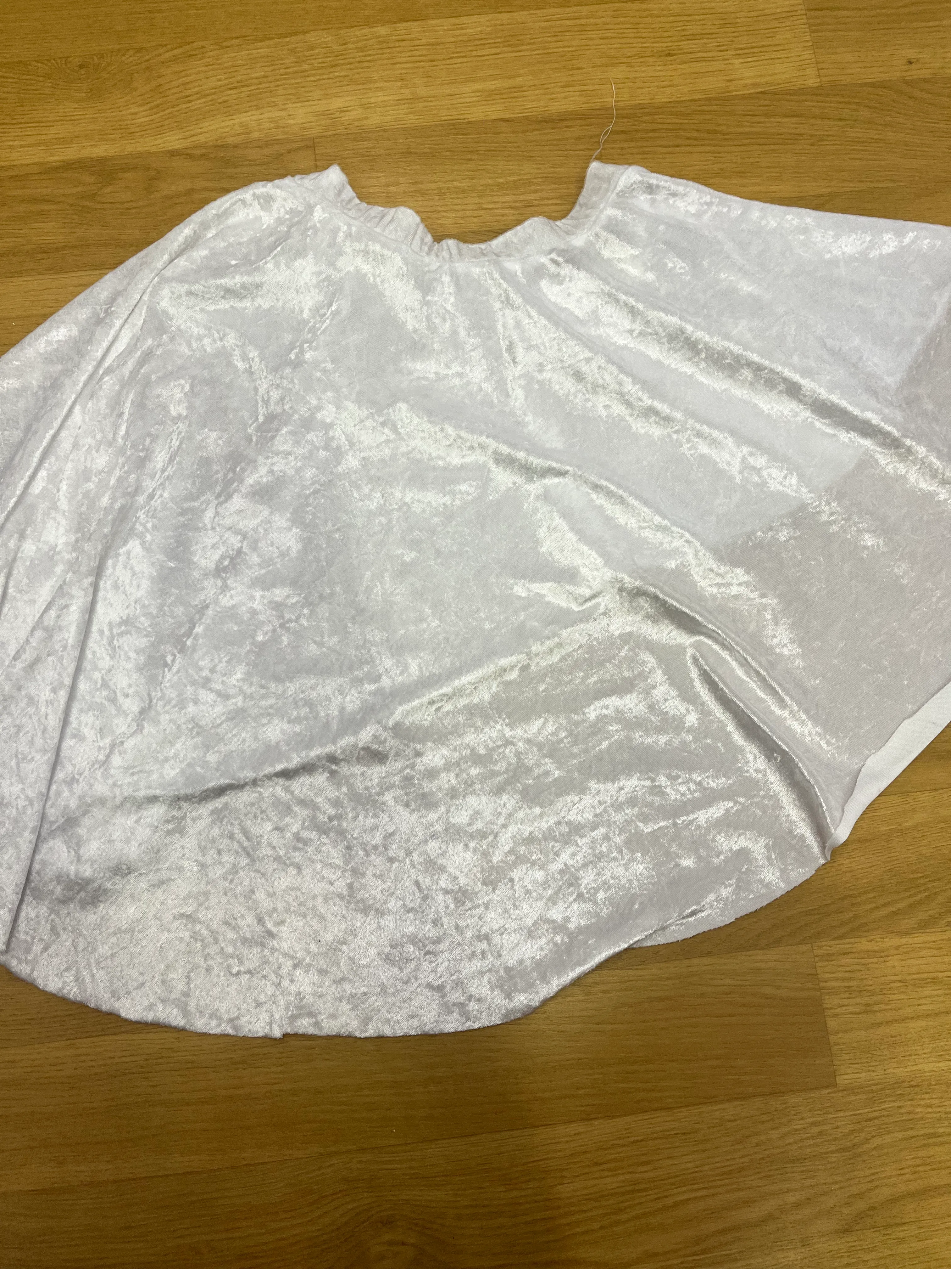 Skirt- White velour