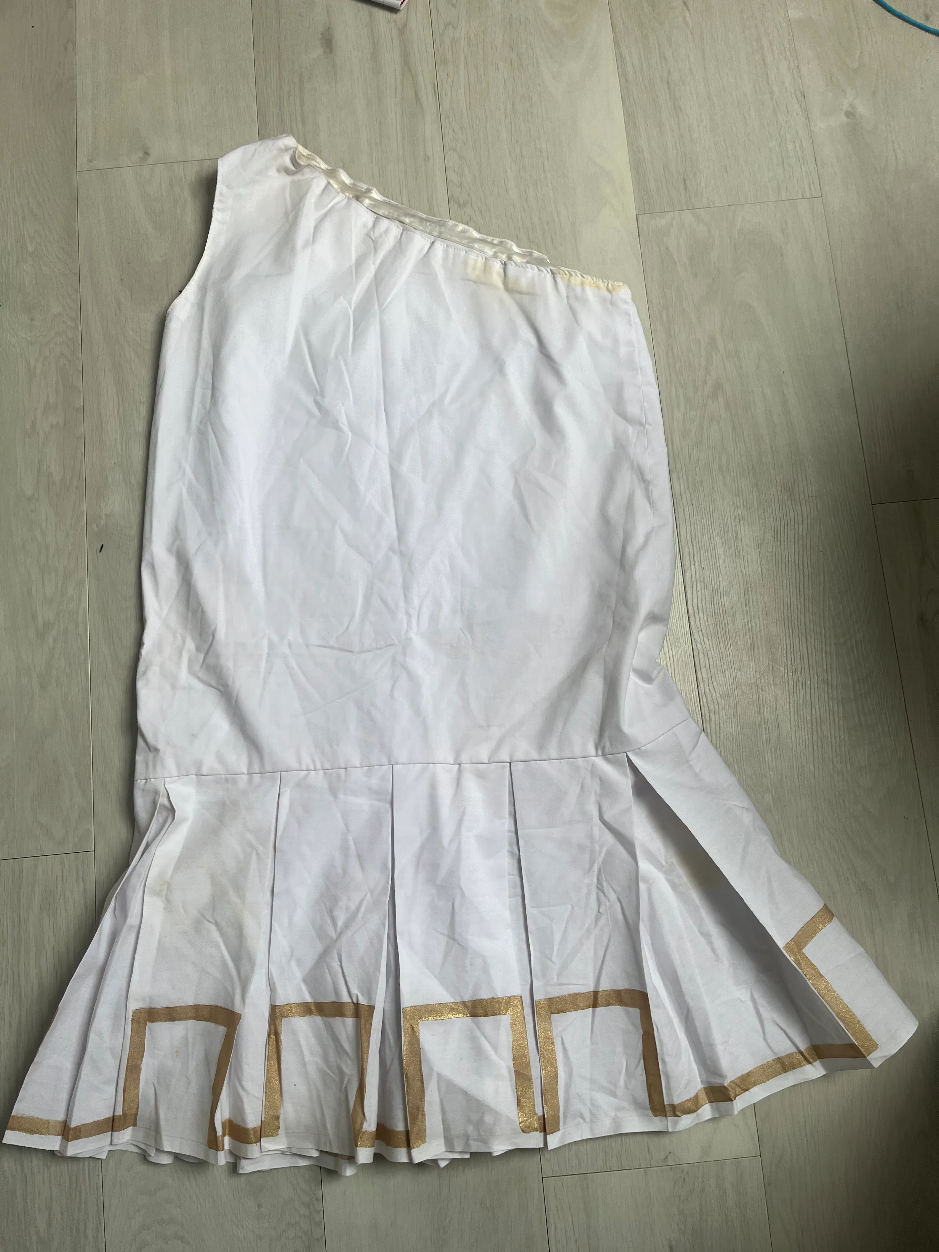 Greek Tunic- White and Gold
