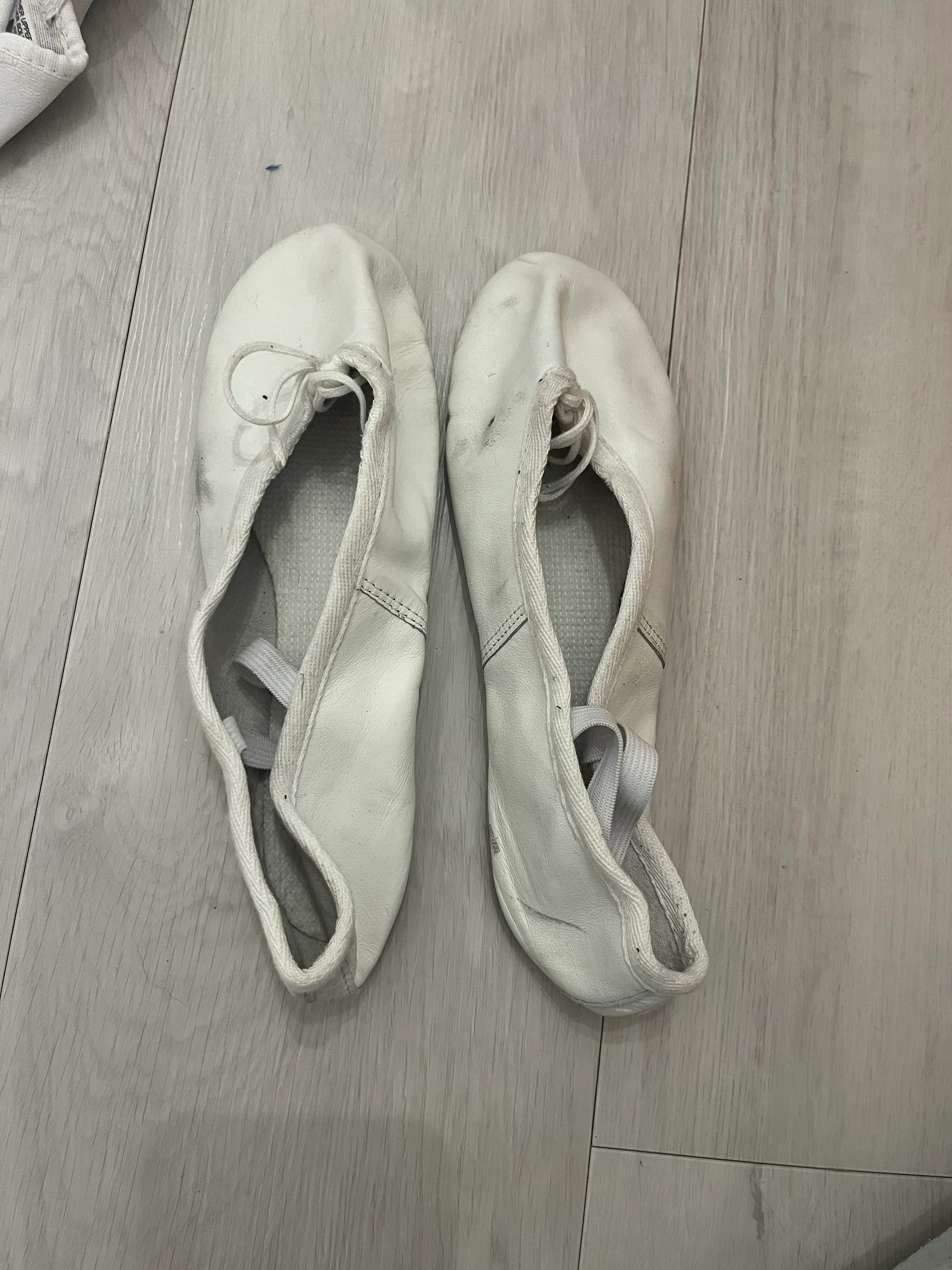 Ballet Shoes- White leather