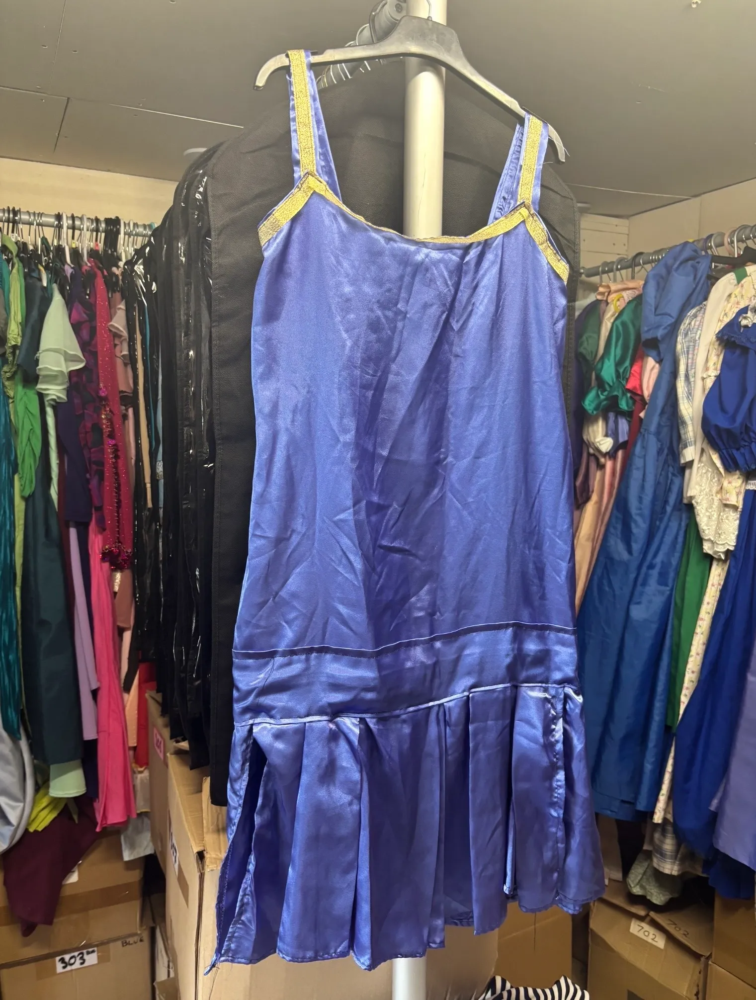 Dress- Purple and Gold design