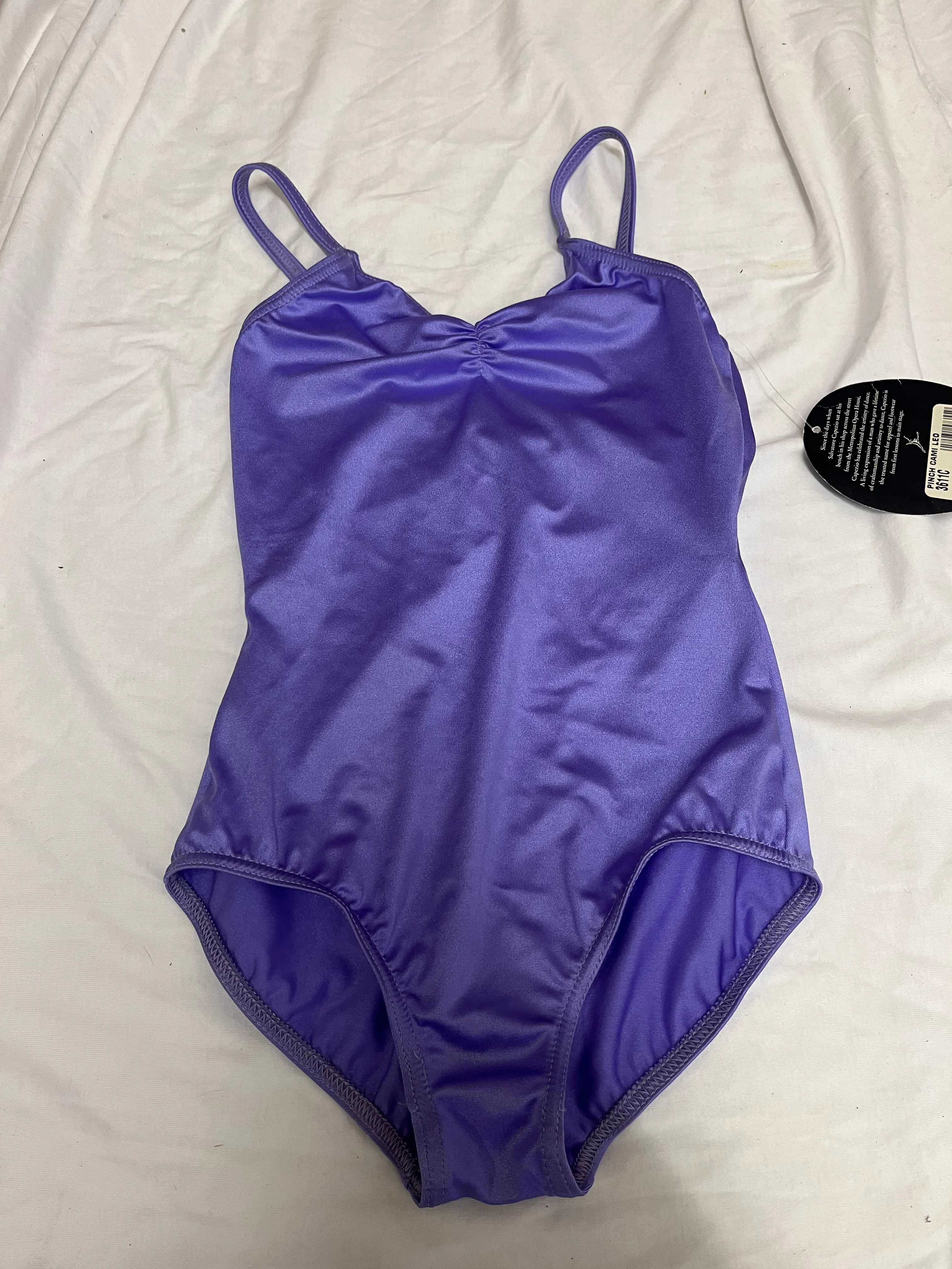 Leotard- Bright Purple Thin Straps