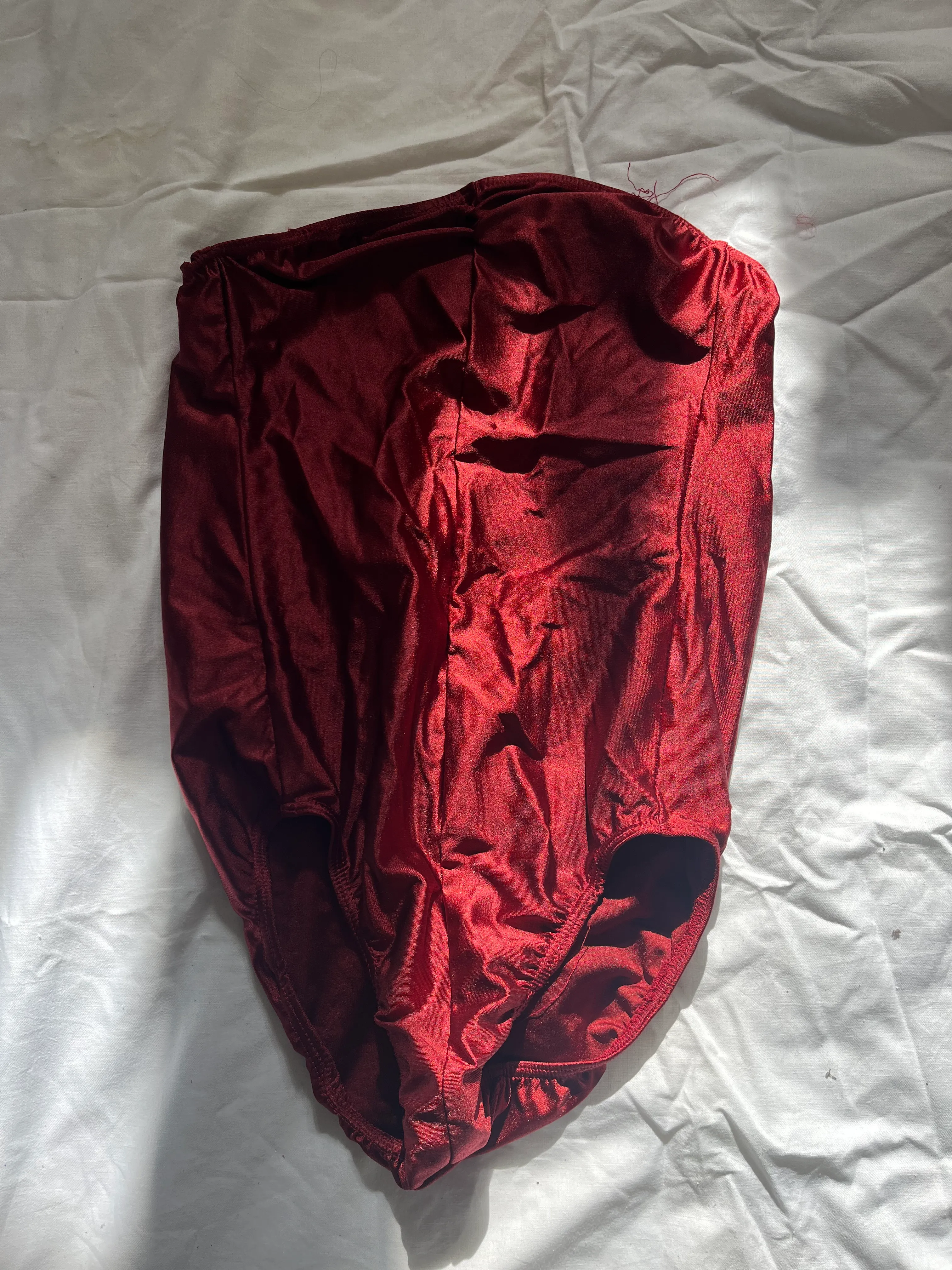 Leotard- Dark red with no straps