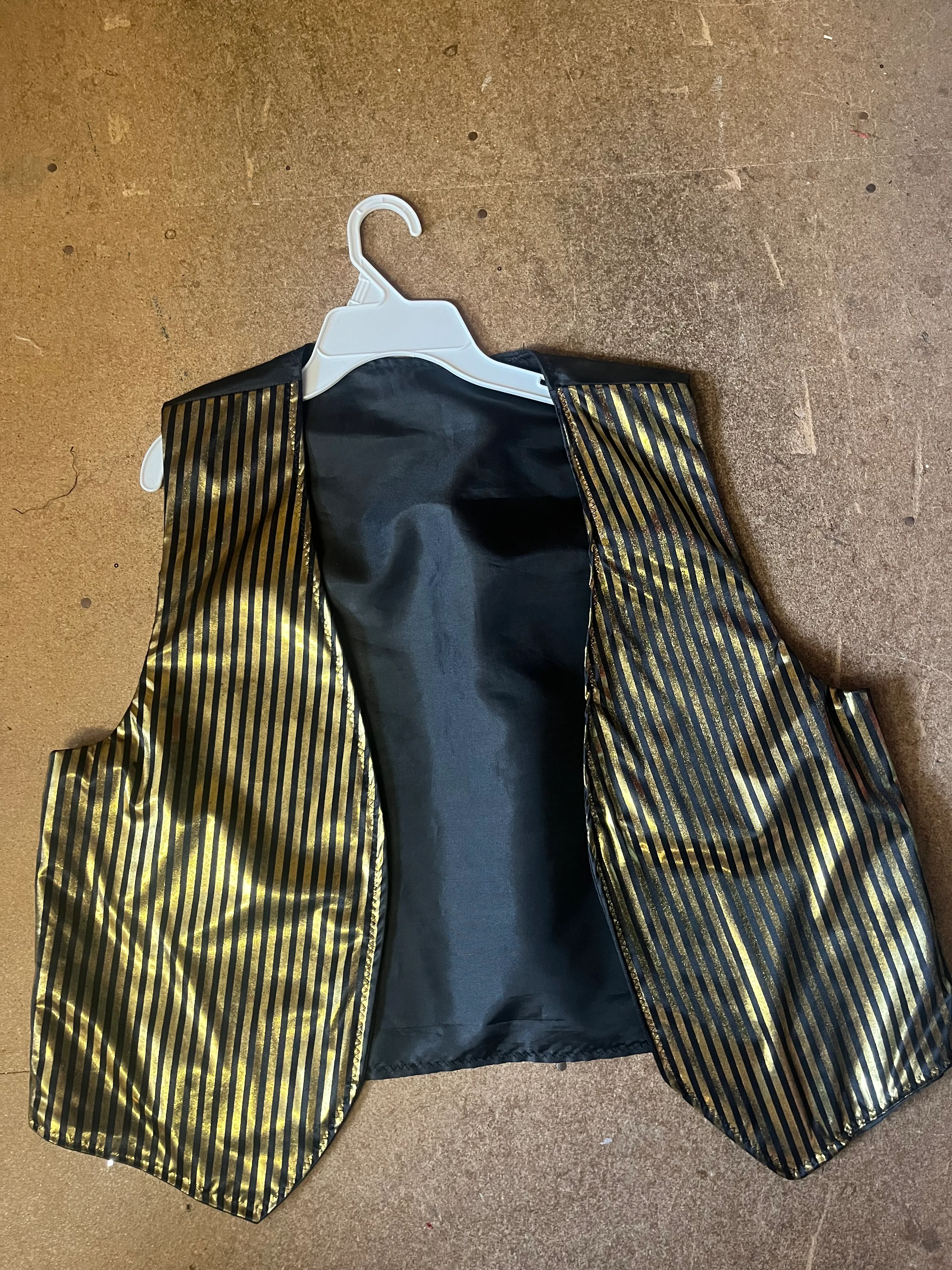 Waistcoat- Gold and black striped