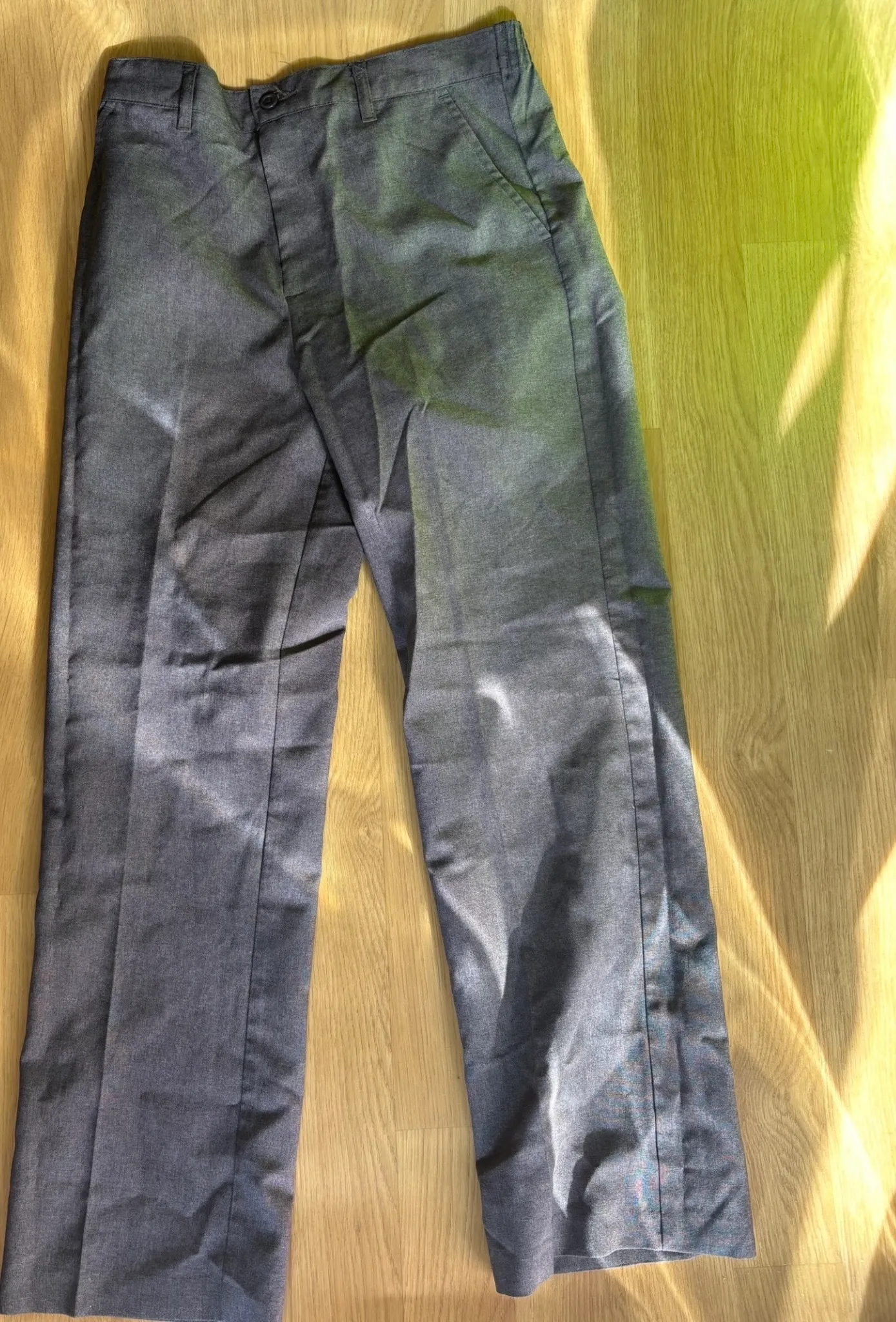 Trousers- Grey Boys school trousers elastic