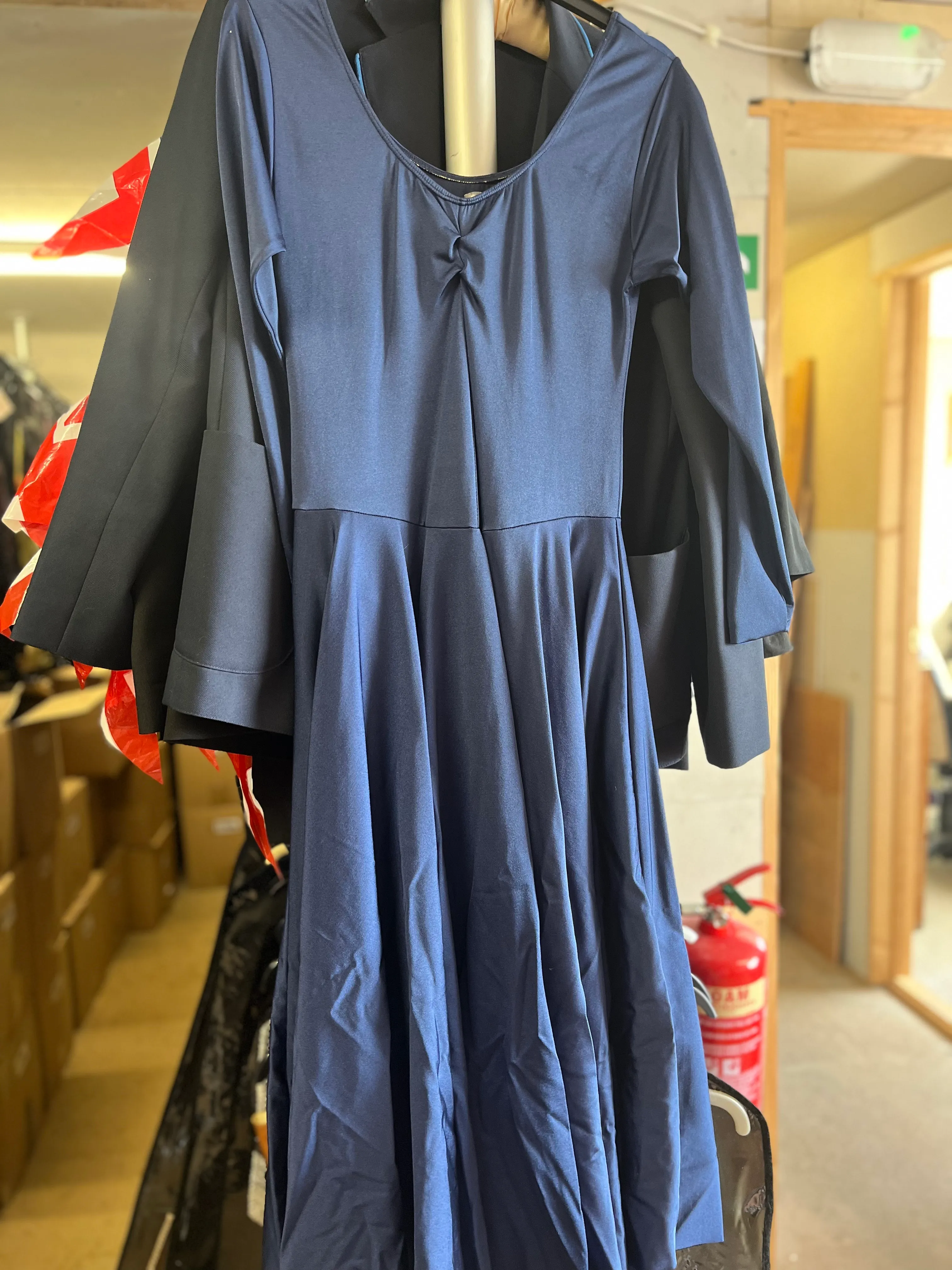 Lyrical dress- navy long sleeve