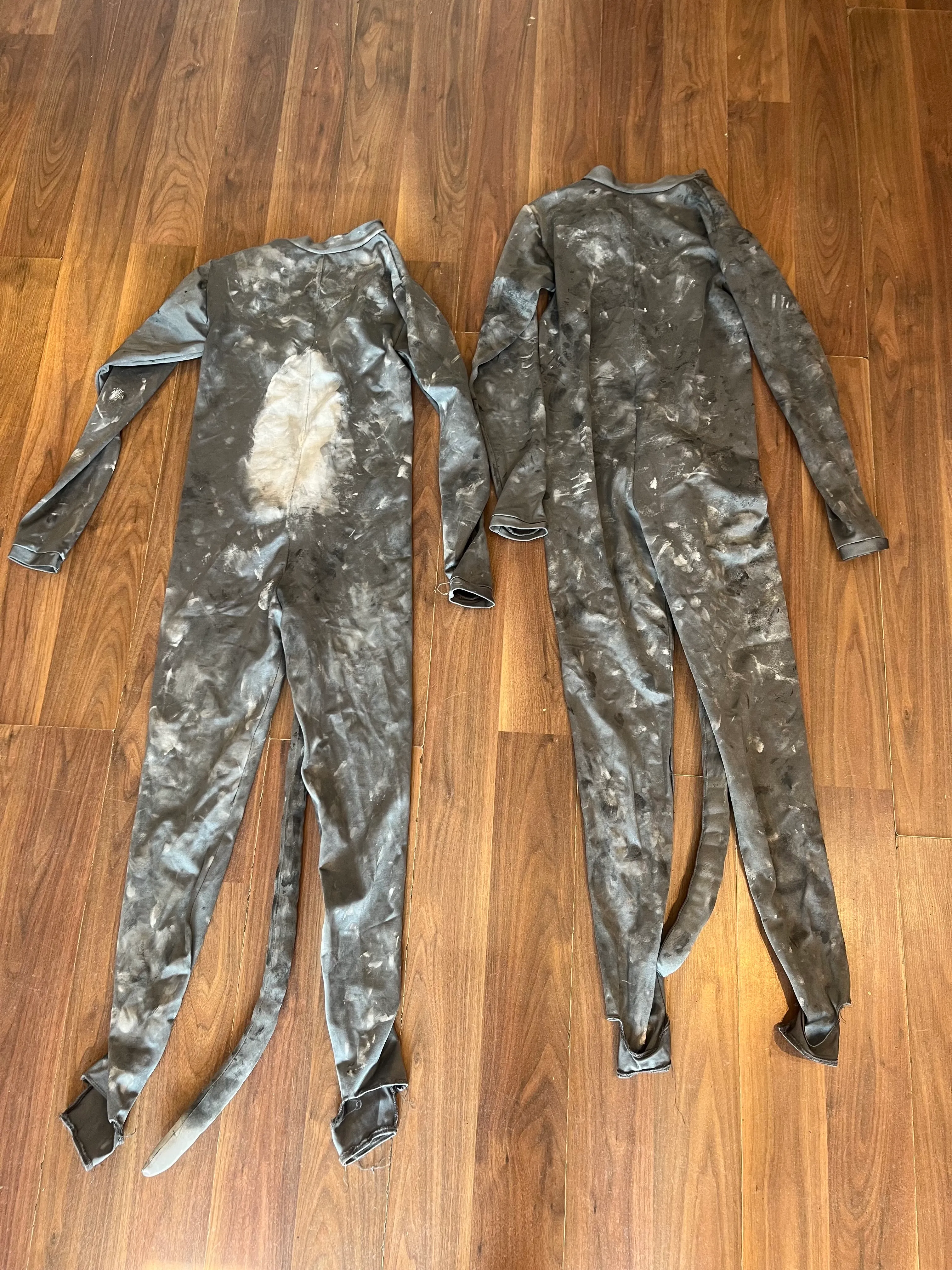 Catsuit- Grey Patterned Cat design