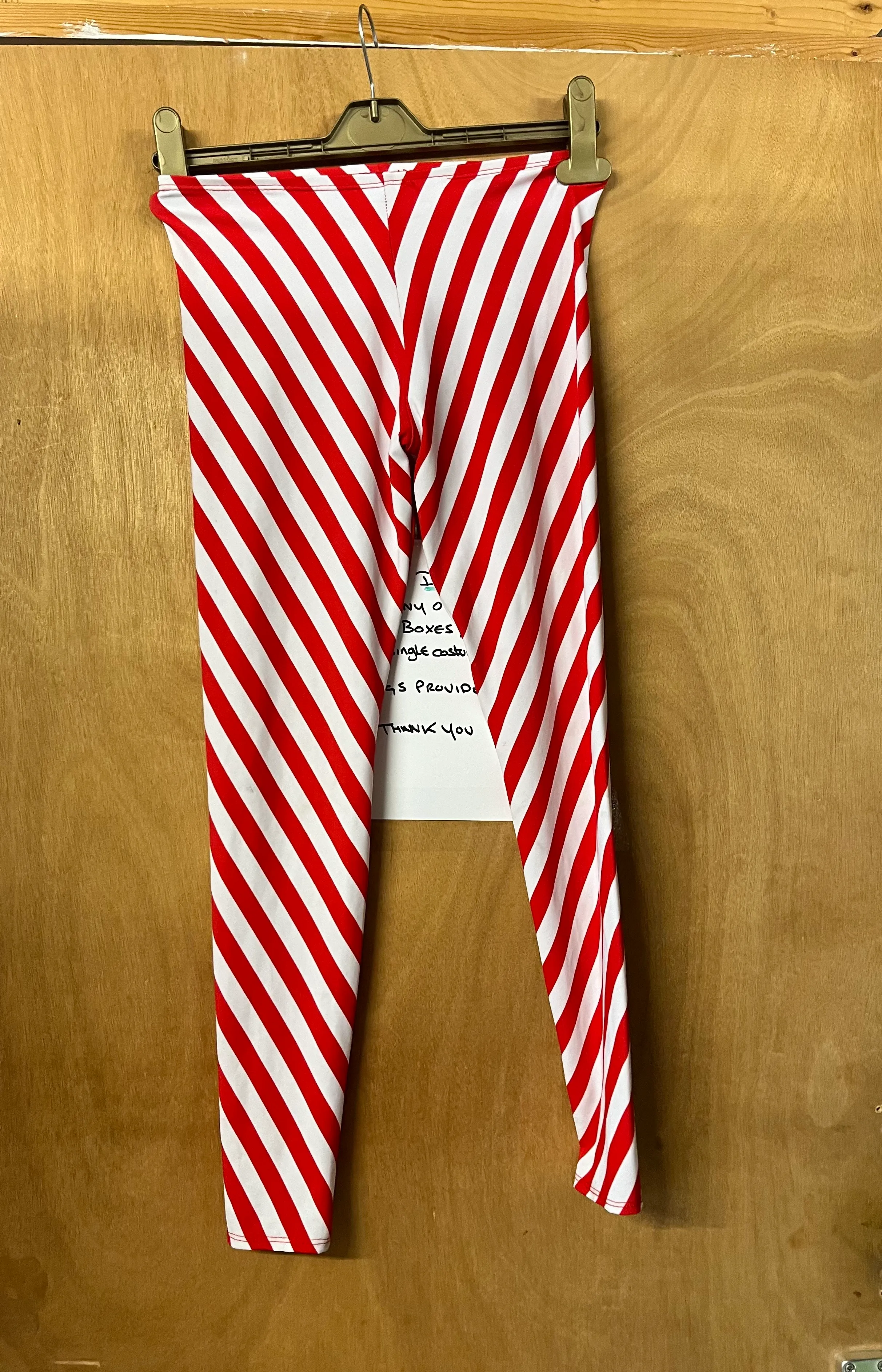 Trousers- Red and white striped