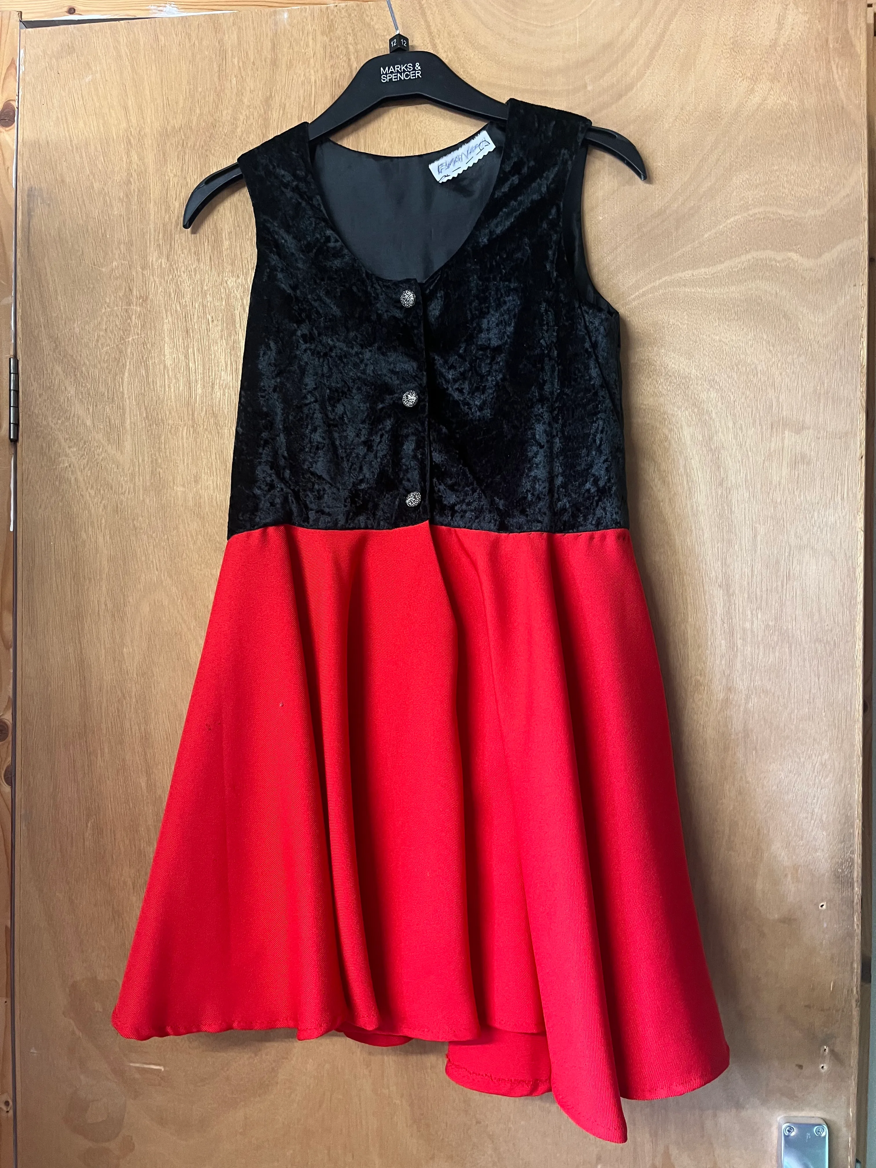 Dress- Black and red