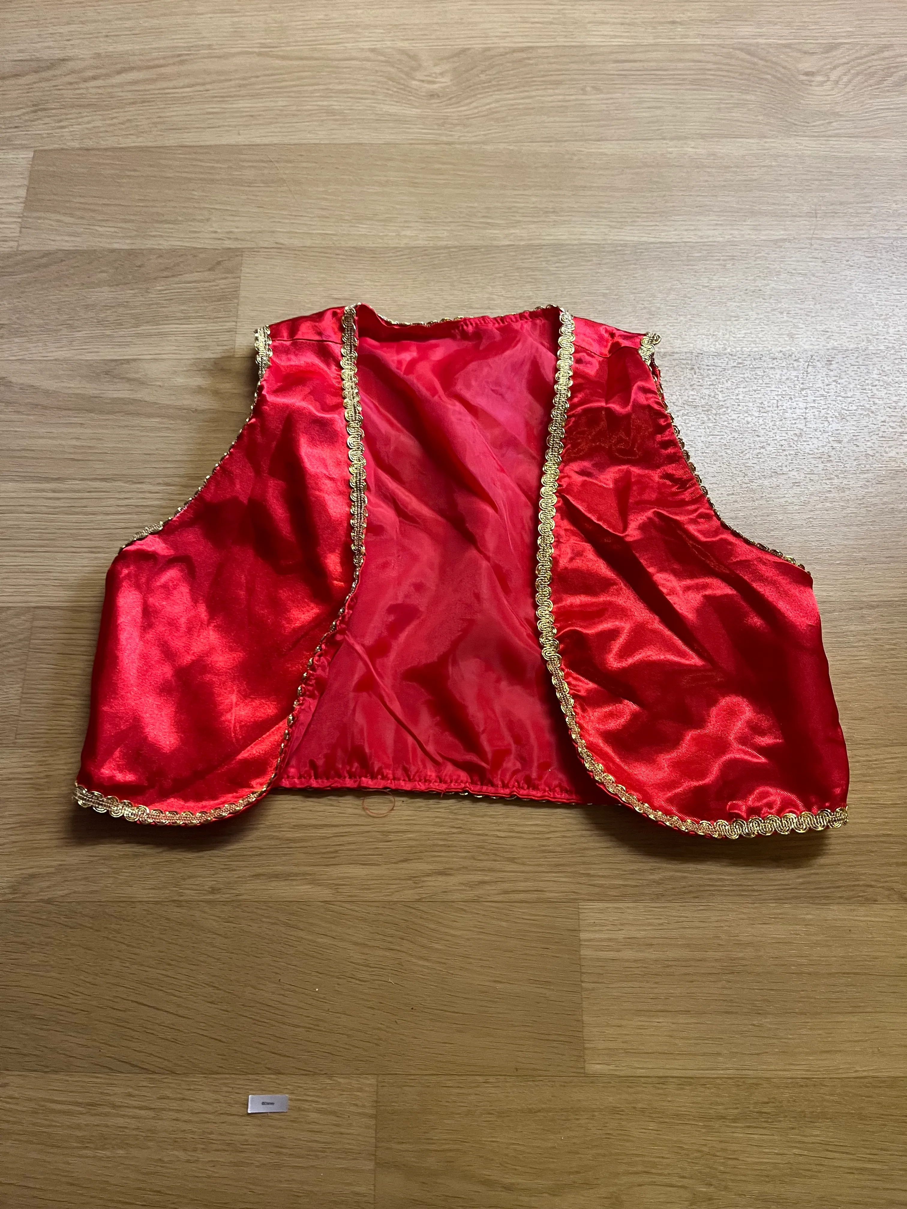 Waistcoat- Red and gold Aladdin