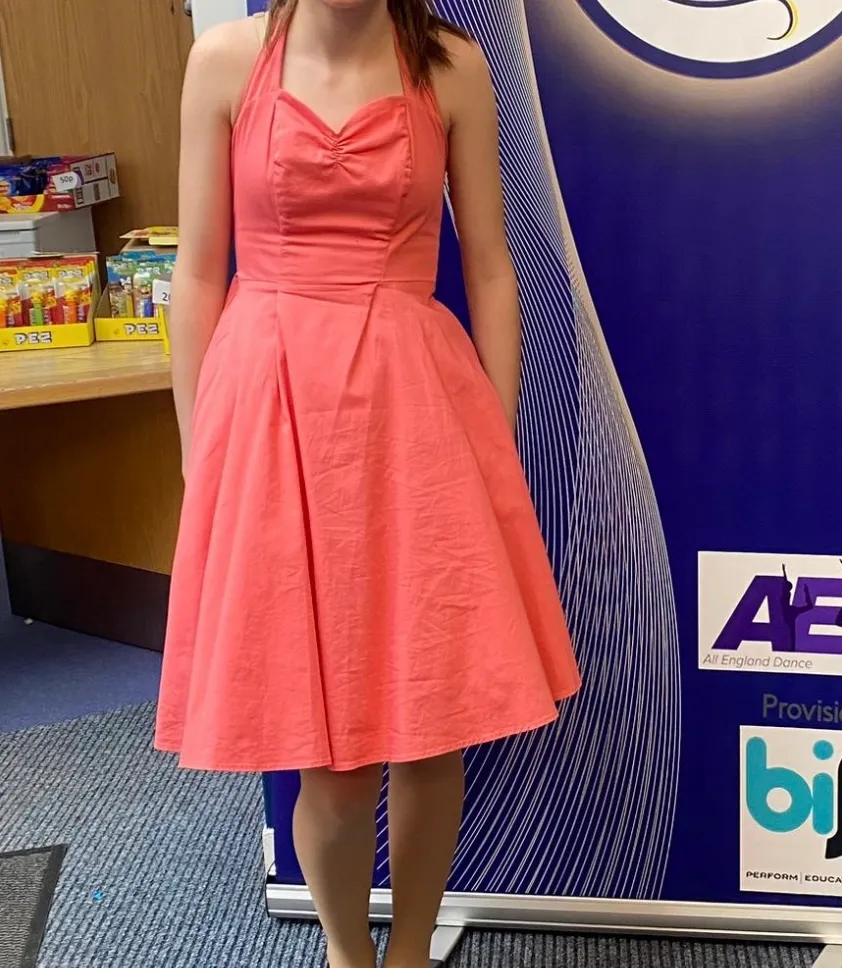 Dress- Pink halterneck