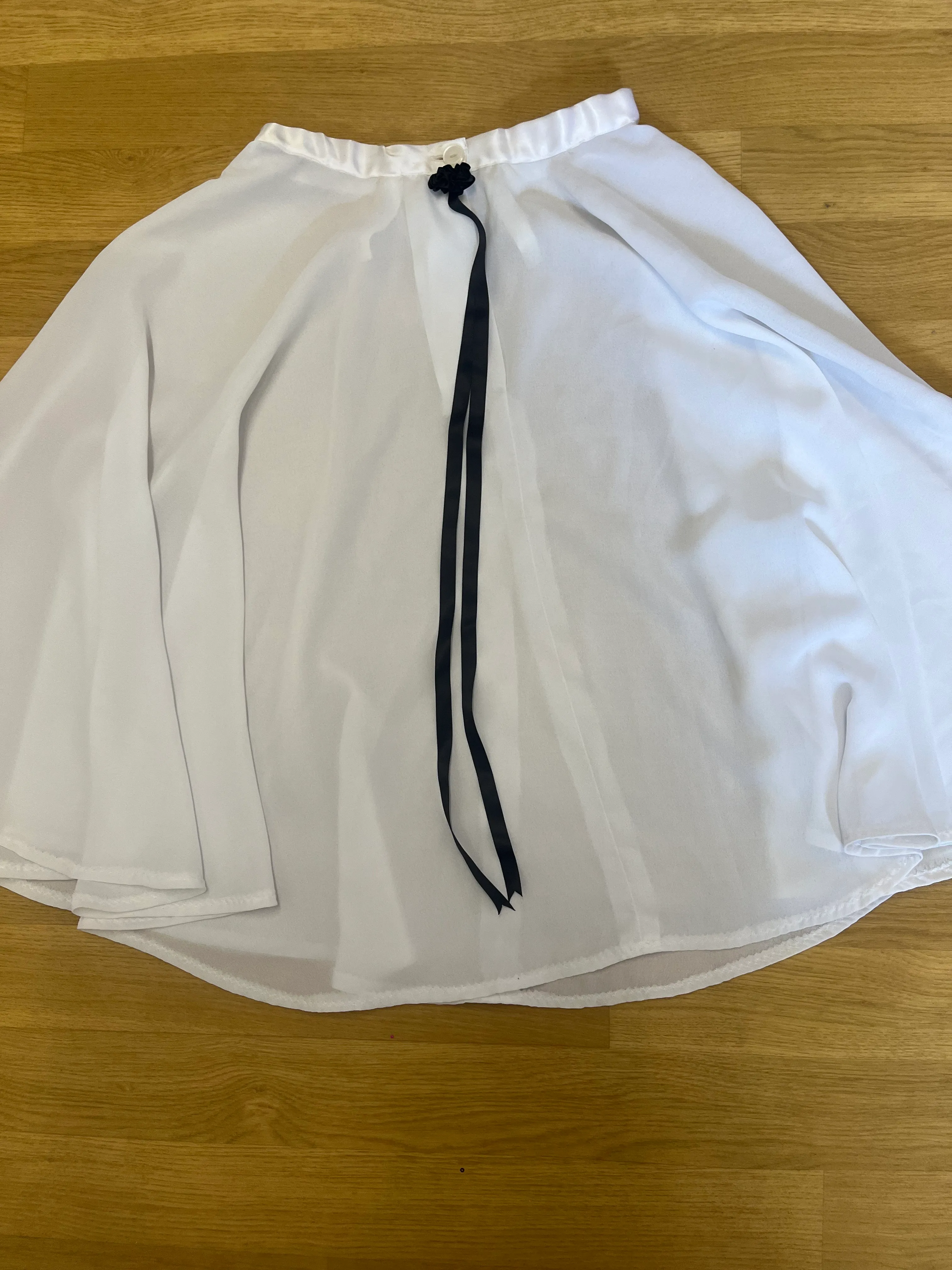 Skirt- white long chiffon