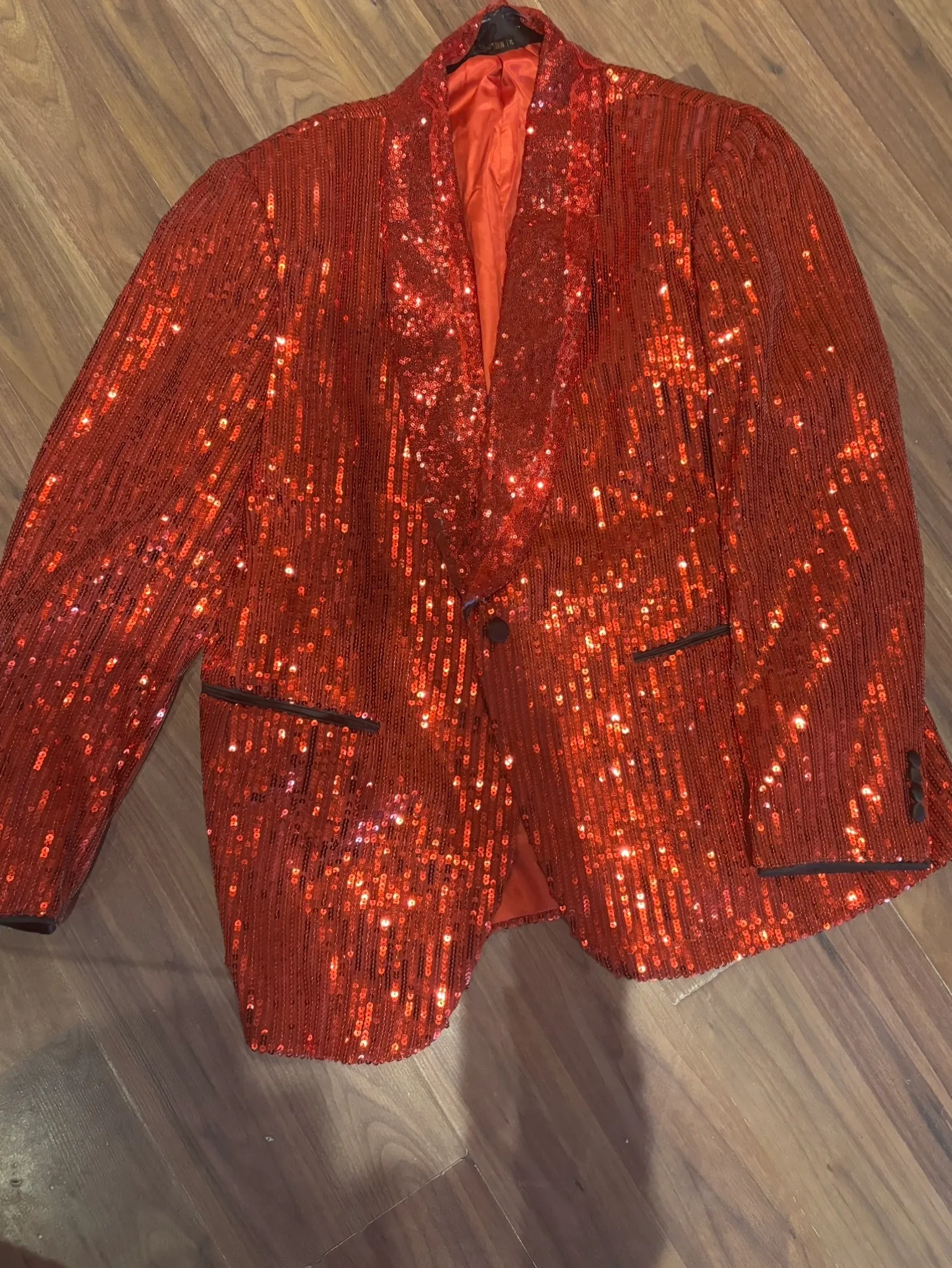Waistcoat- Red sequin